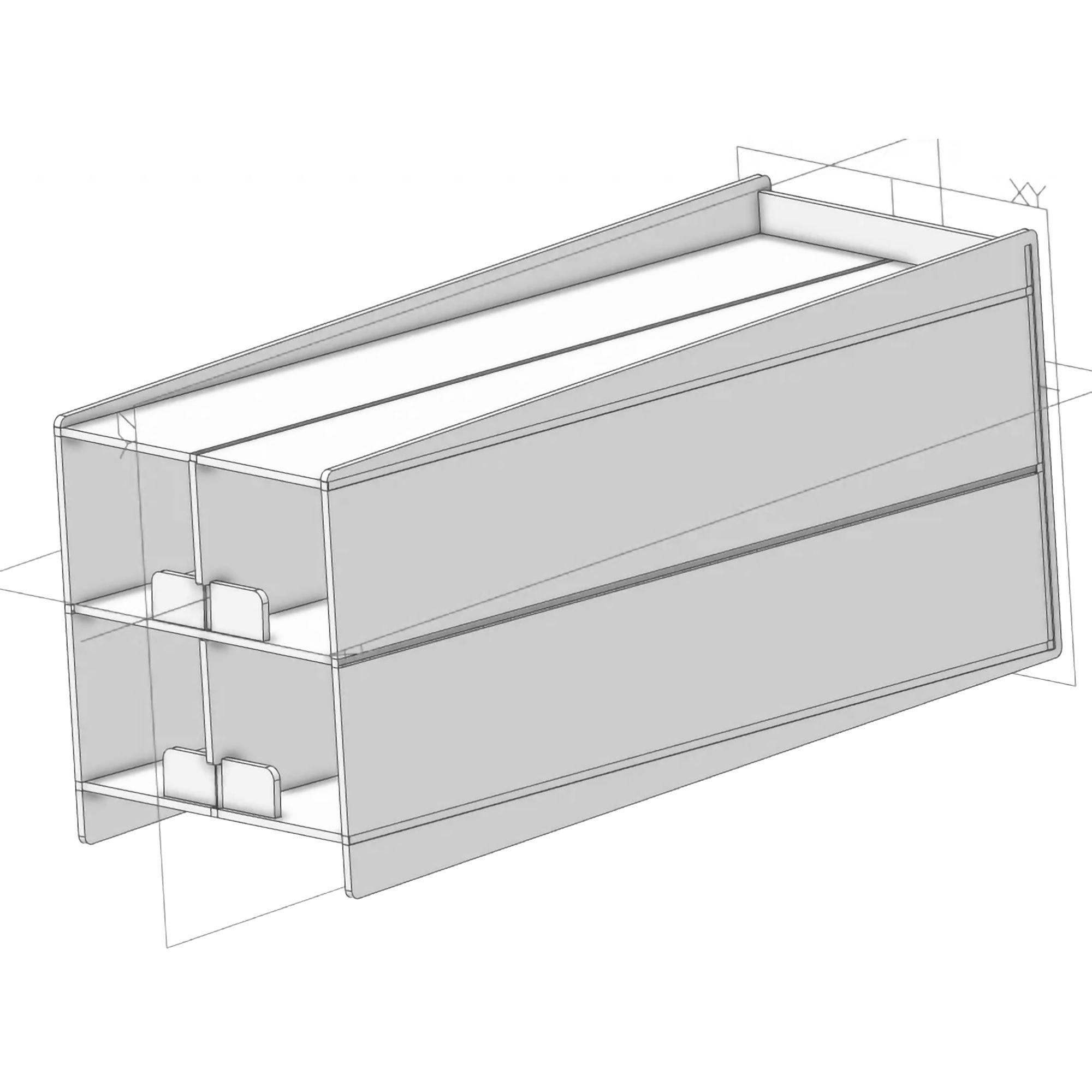 Poltex Inc - FOLEY4 Catheter Rack Poltex 4 Capacity, Clear, 3/16 Inch Thick PETG For Use with Foley (indwelling) Catheter