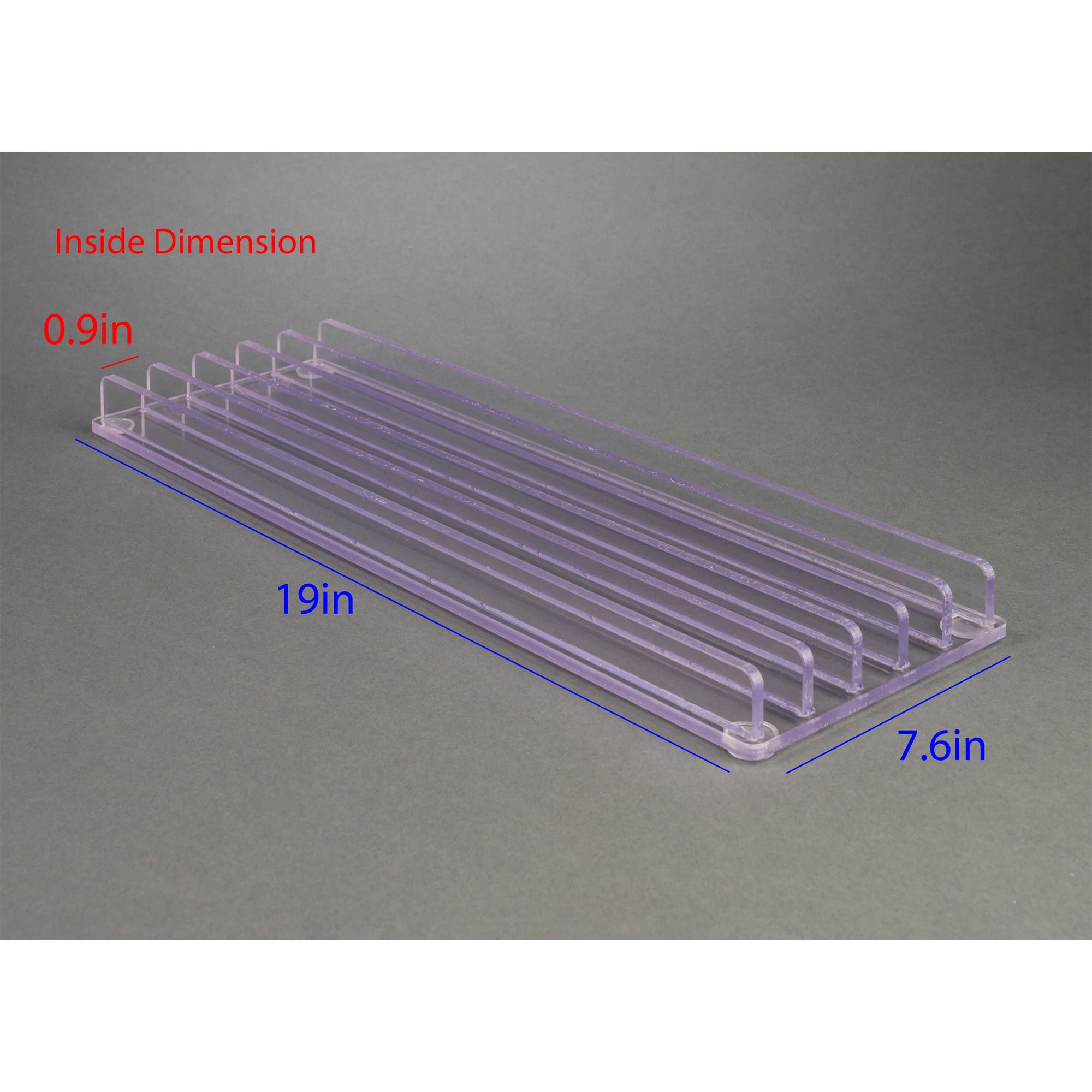 Poltex Inc - SMPSTABHAM5 Sample Tube Strip Tray Stabilizer 7/8 X 7-2/3 X 19 Inch, 5 Position, Clear For Qiasymphony, Hamilton or other related Extraction / Processing Machines