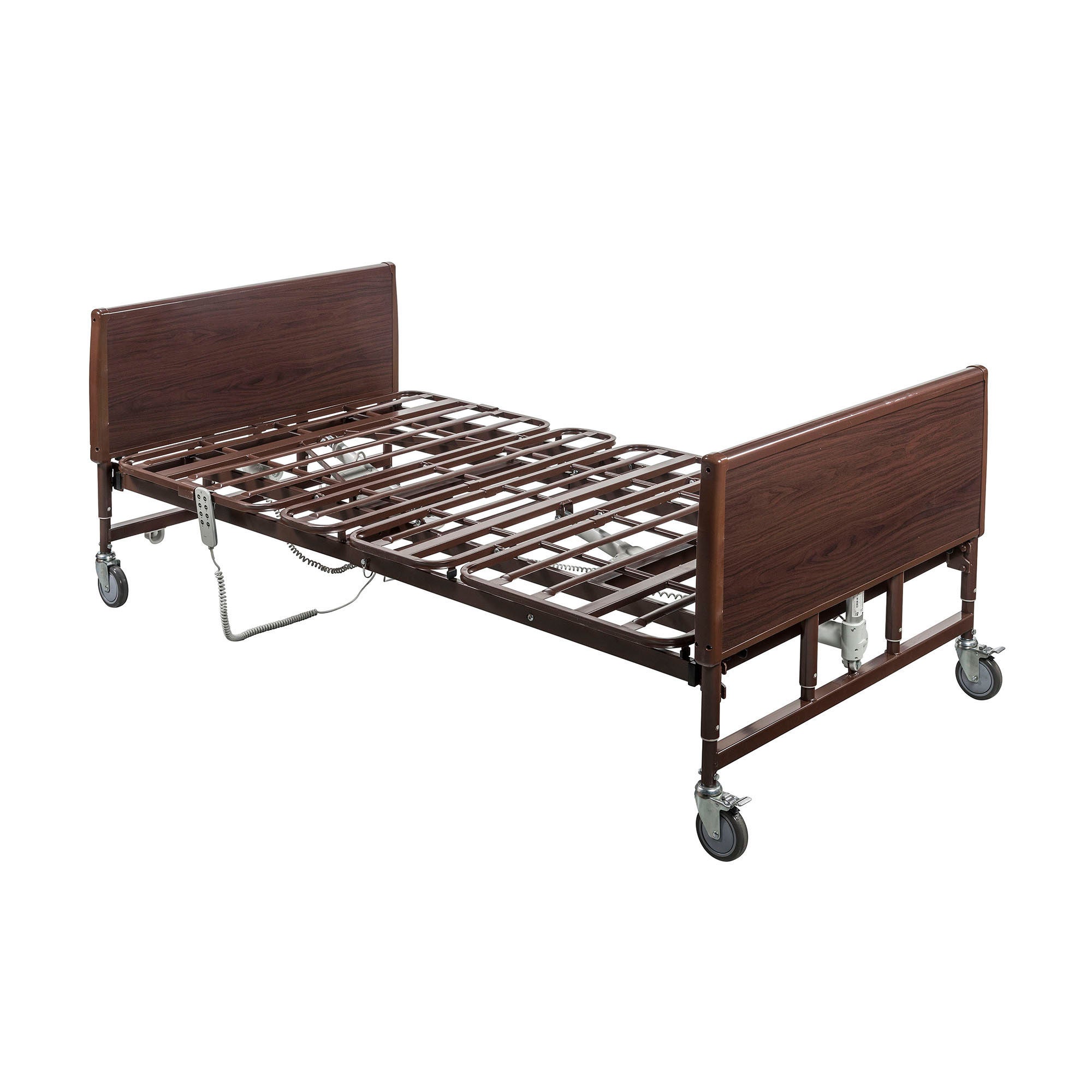 Drive DeVilbiss Healthcare - 15302LW Electric Bariatric Bed Home Care 80 Inch Length Slat Deck 3 Functions 16 to 24 Inch Height Range