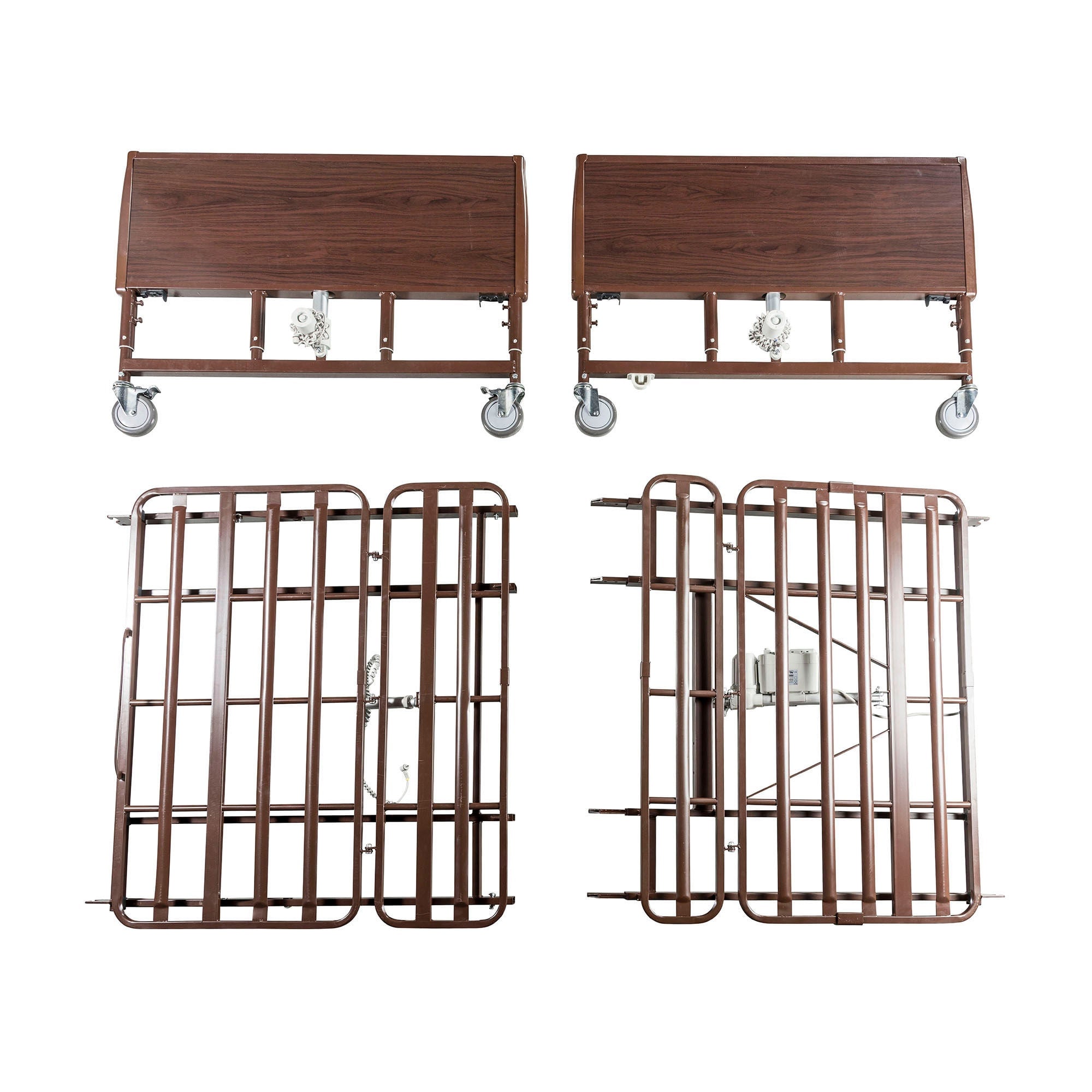 Drive DeVilbiss Healthcare - 15302LW Electric Bariatric Bed Home Care 80 Inch Length Slat Deck 3 Functions 16 to 24 Inch Height Range