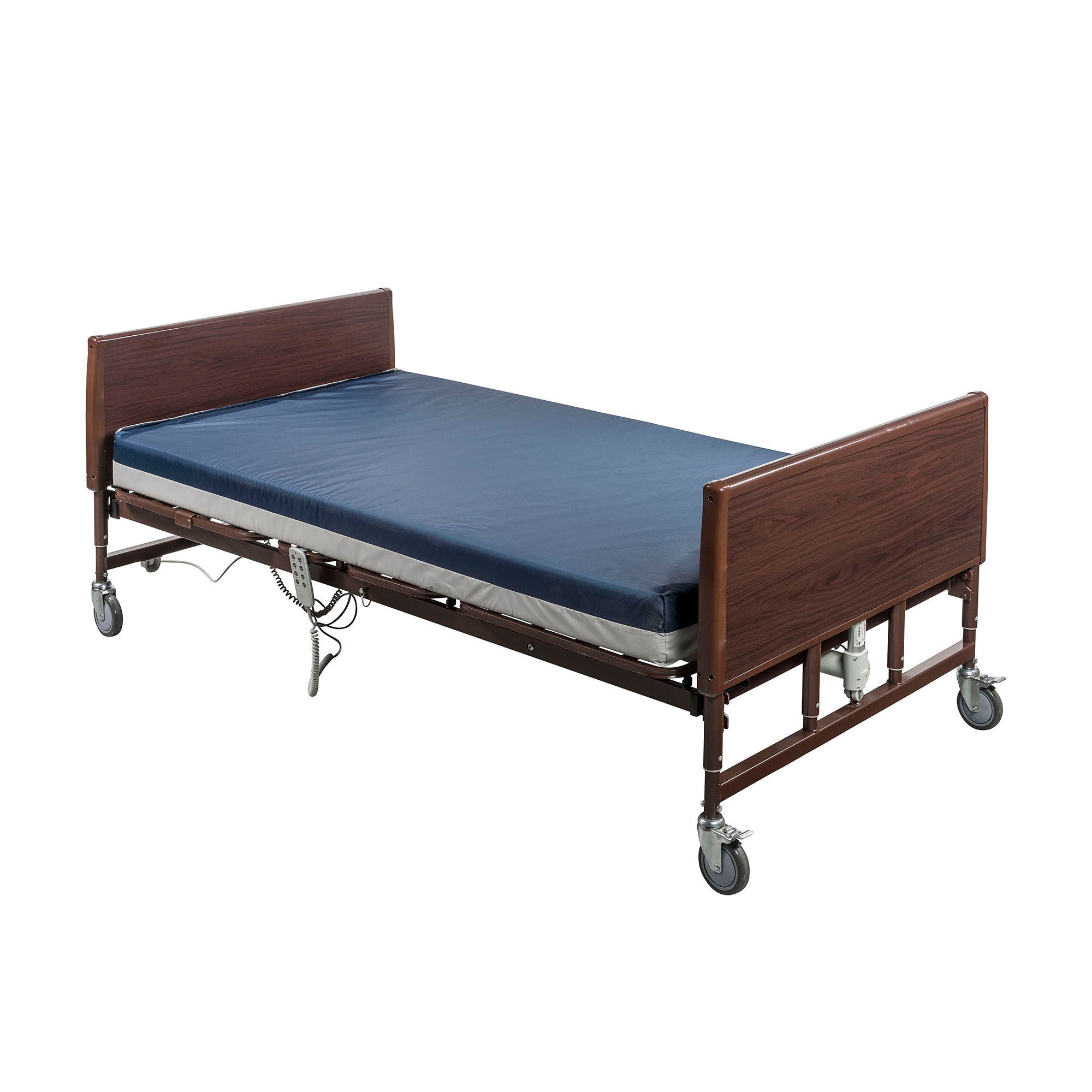 Drive DeVilbiss Healthcare - 15302LW-HR Electric Bariatric Bed Home Care 80 Inch Length Slat Deck 3 Functions 34 to 42 Inch Height Range