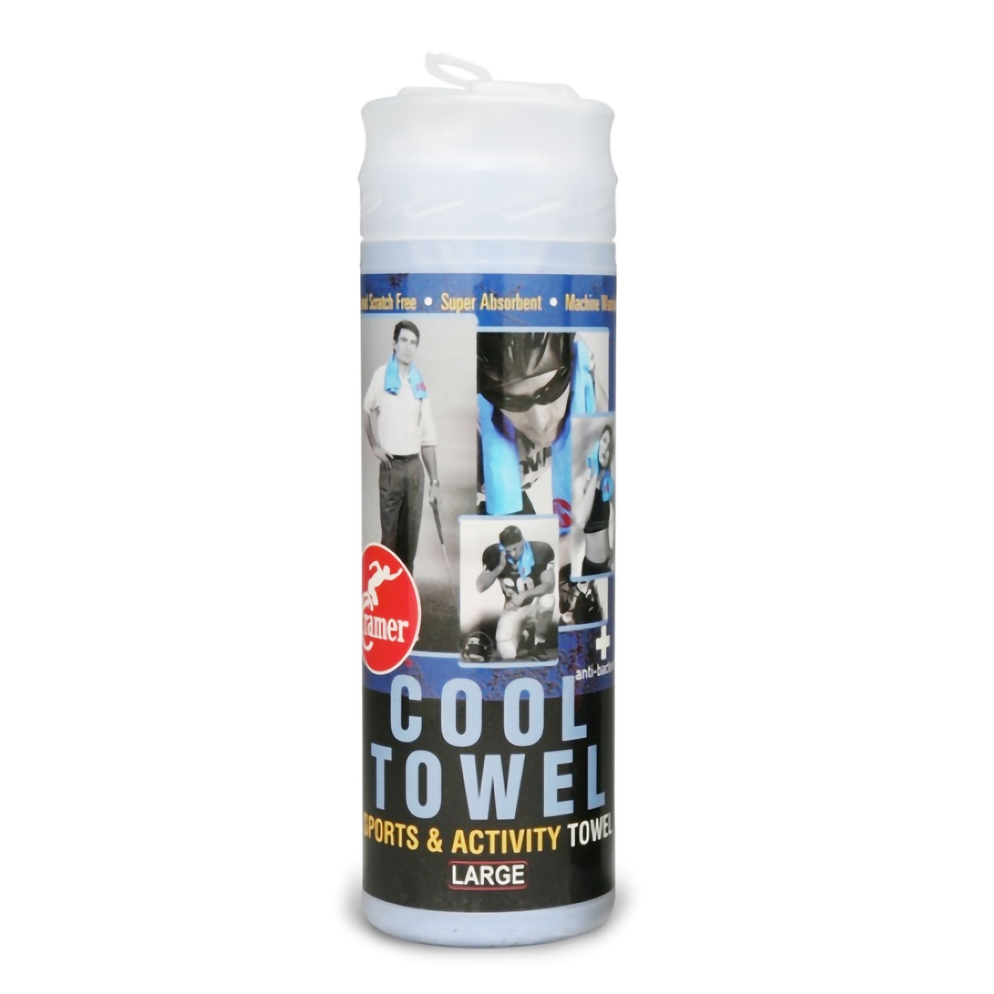 Performance Health - 081671338 Sport Towel Stay Cool 17 X 27 Inch Absorbent Material Light Blue Reusable