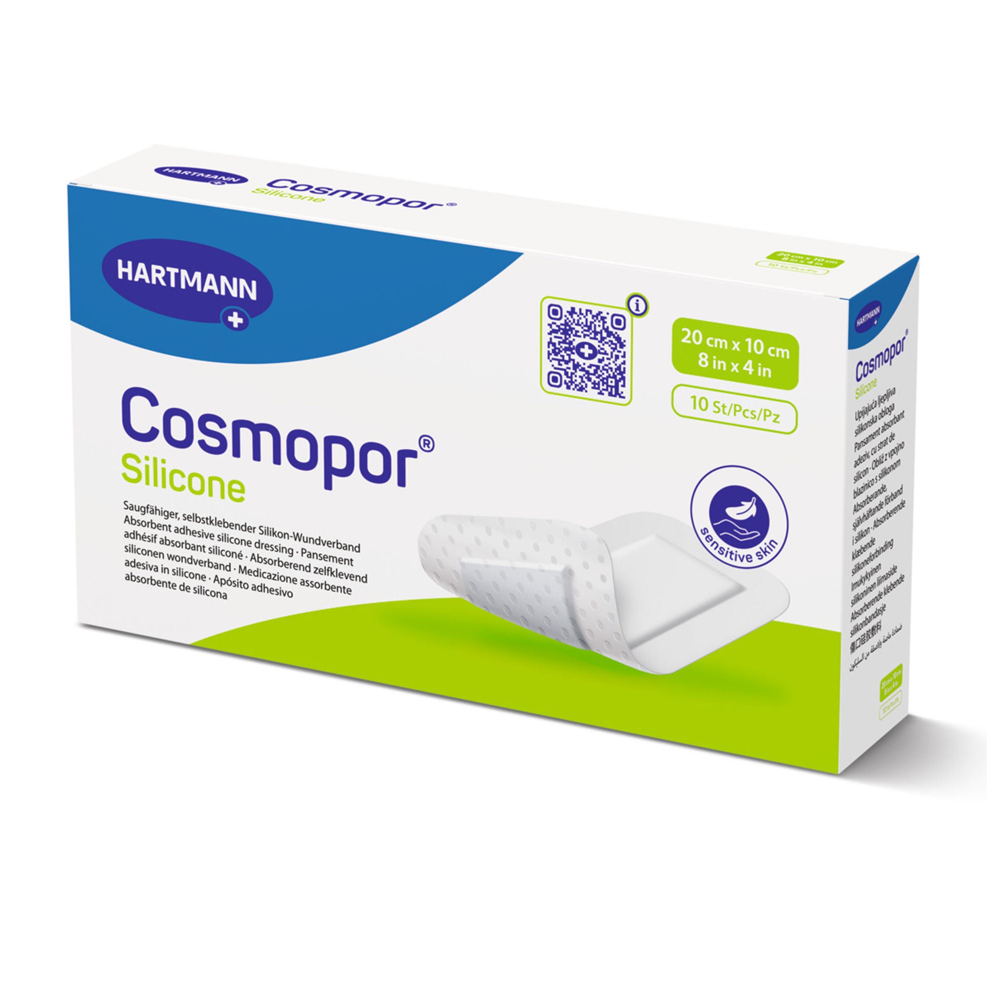 Hartmann - 901109 Cosmopor® Silicone Island Dressing w/ Water Resistant Backing