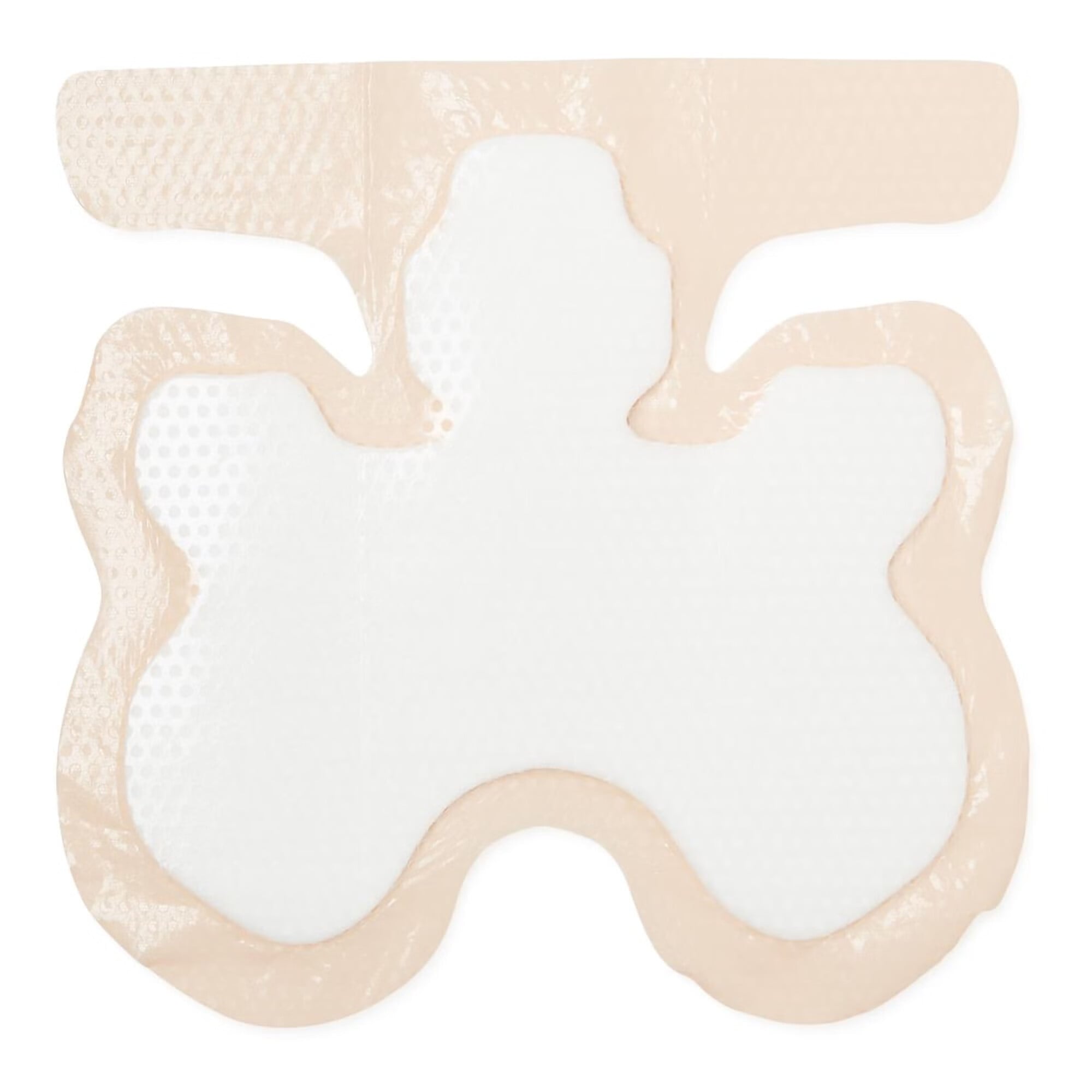Medline - MSC1200B Foam Dressing Optifoam® Gentle Heel 9 X 9 Inch With Border Waterproof Film Backing Silicone Face and Border Heel Sterile