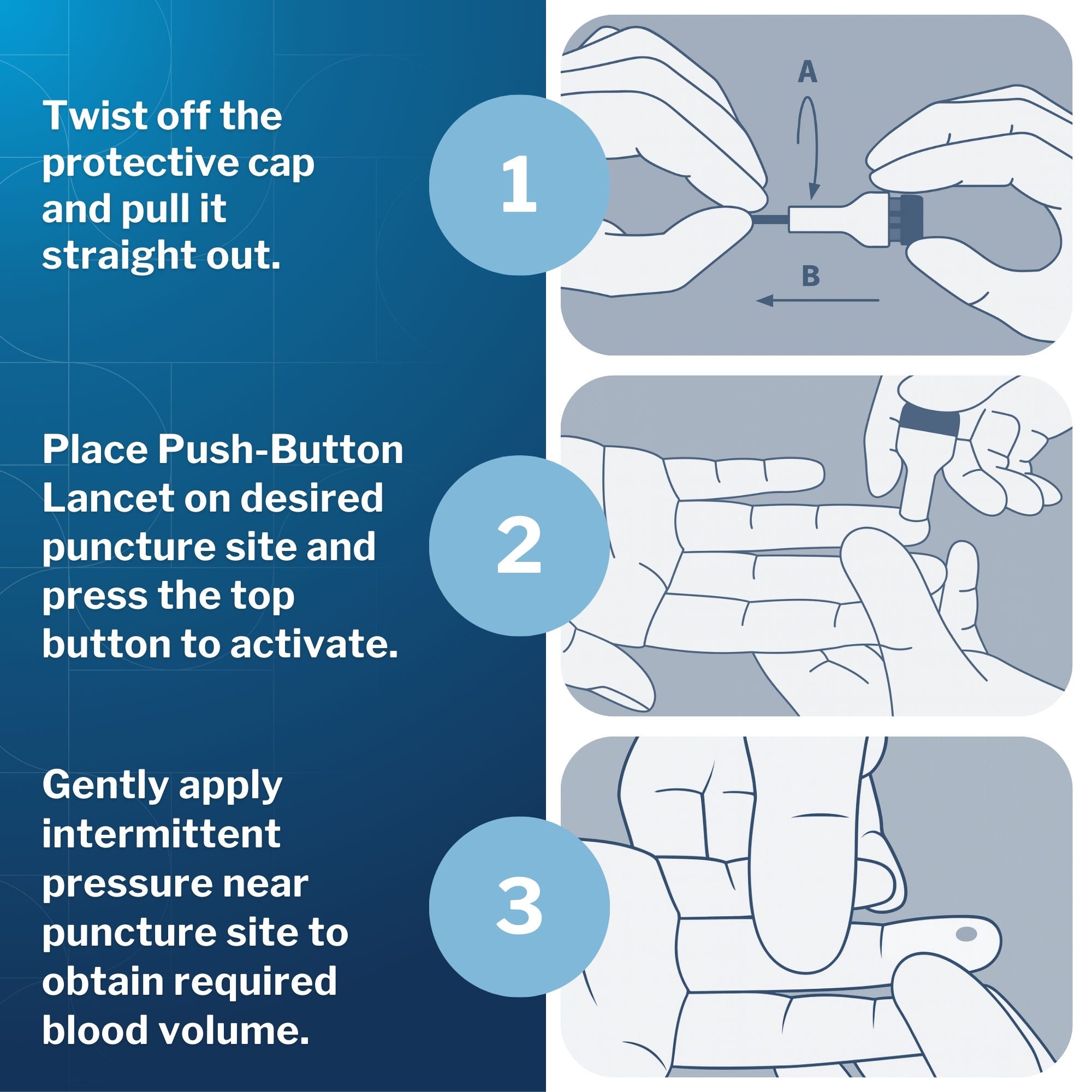 McKesson Brand - 16-PBSL17GX McKesson Push Button Safety Lancet