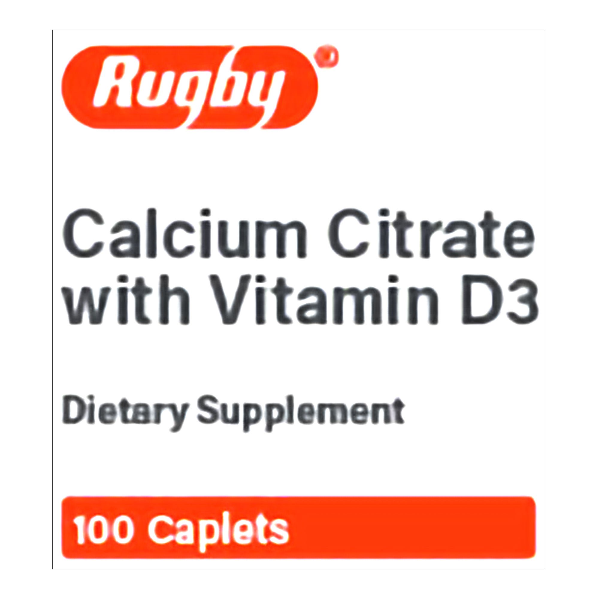 Major Pharmaceuticals - 80681011500 Joint Health Supplement Calcium Citrate / Vitamin D3 315 mg - 5 mcg Strength Tablet 100 per Bottle
