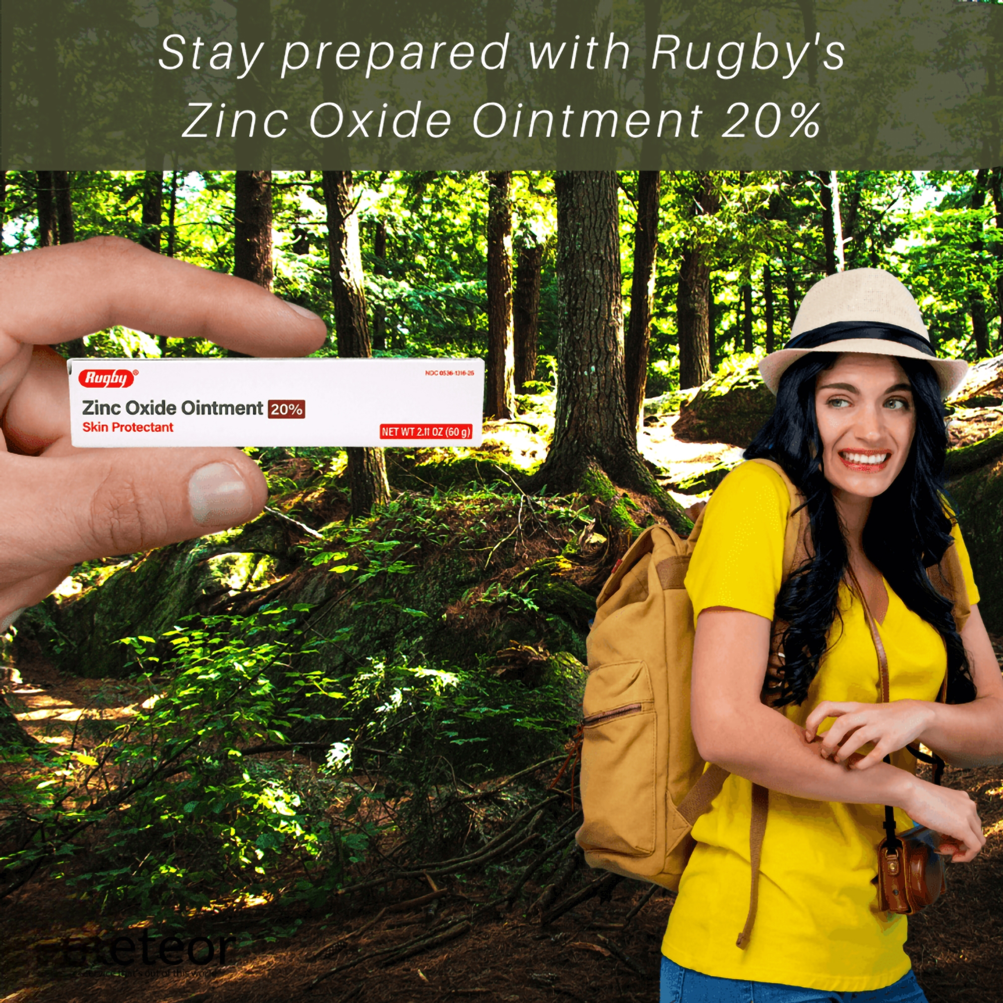 Major Pharmaceuticals 00536131625 - Rugby® 20% Zinc Oxide Ointment Skin Protectant, 60-gram Tube - 1/Each