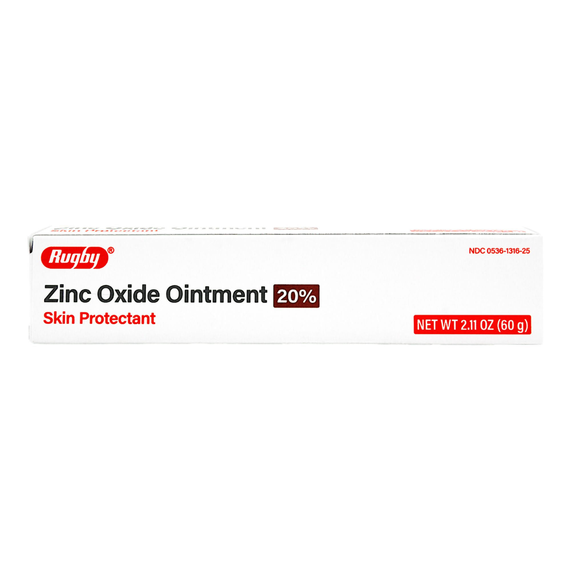 Major Pharmaceuticals - 00536131625 Rugby® 20% Zinc Oxide Ointment Skin Protectant