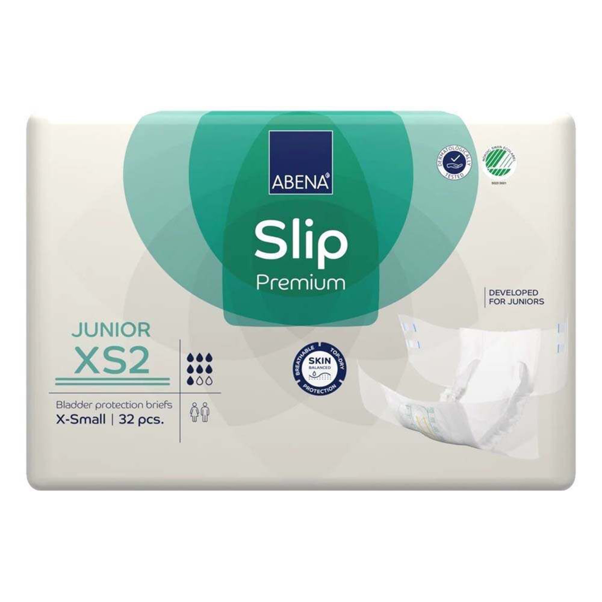 Abena North America 1000021279 - Abena® Slip Premium Junior XS2 Incontinence Brief, Extra Small - 32/Pack, 128/Case