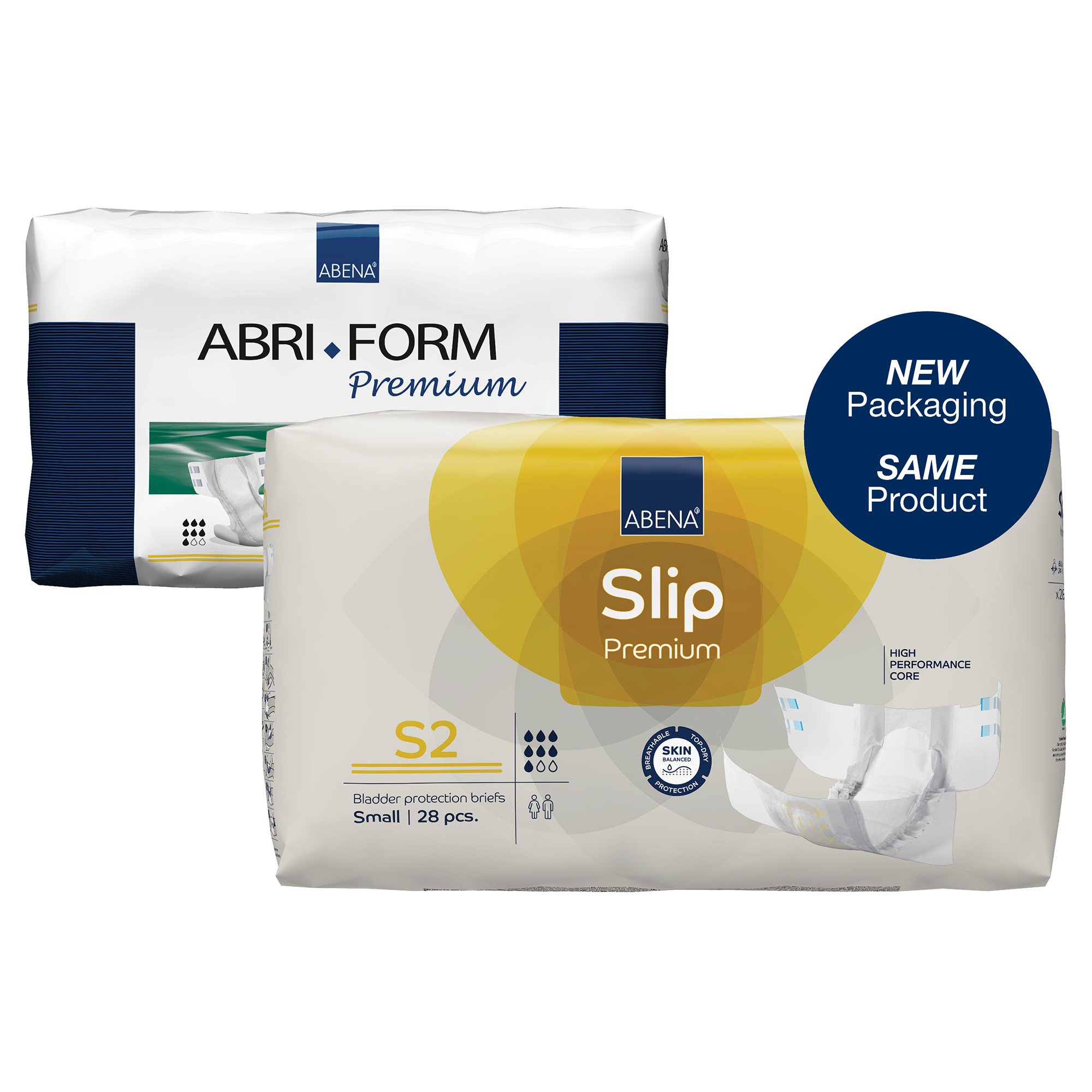 Abena North America 1000021281 - Abena® Slip Premium S2 Incontinence Brief, Small - 28/Pack, 84/Case