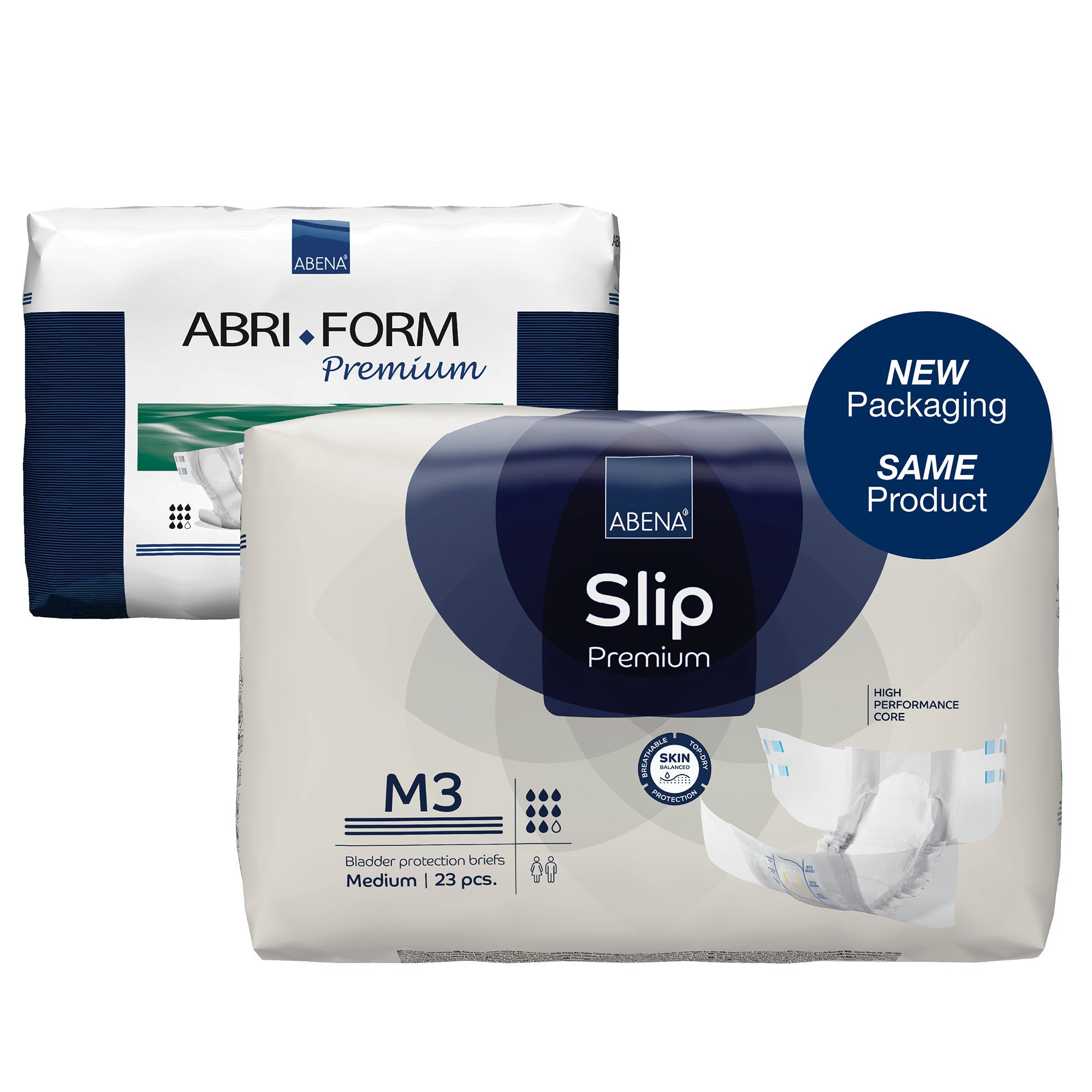 Abena North America 1000021286 - Abena® Slip Premium M3 Incontinence Brief, Medium - 23/Pack, 92/Case