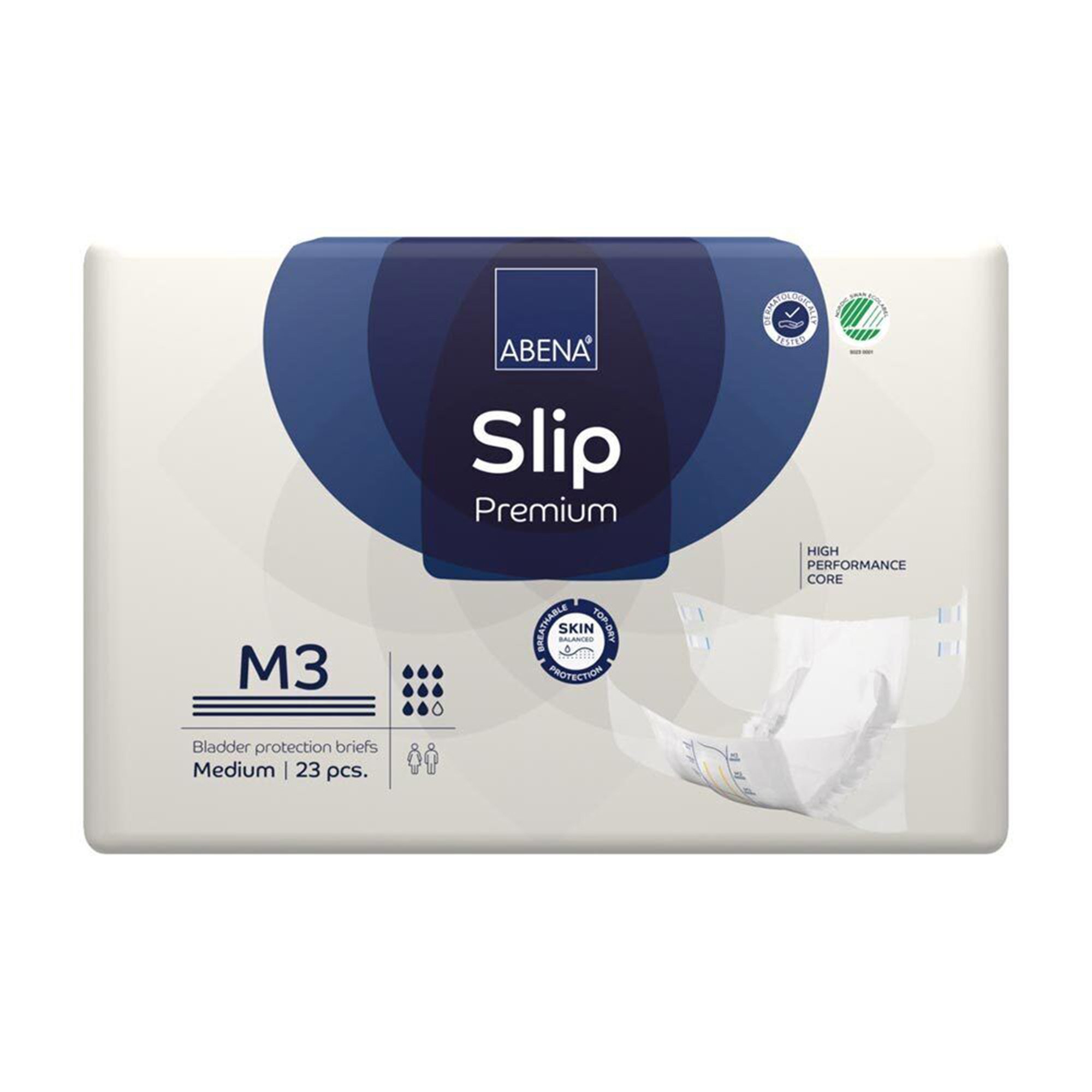 Abena North America 1000021286 - Abena® Slip Premium M3 Incontinence Brief, Medium - 23/Pack, 92/Case