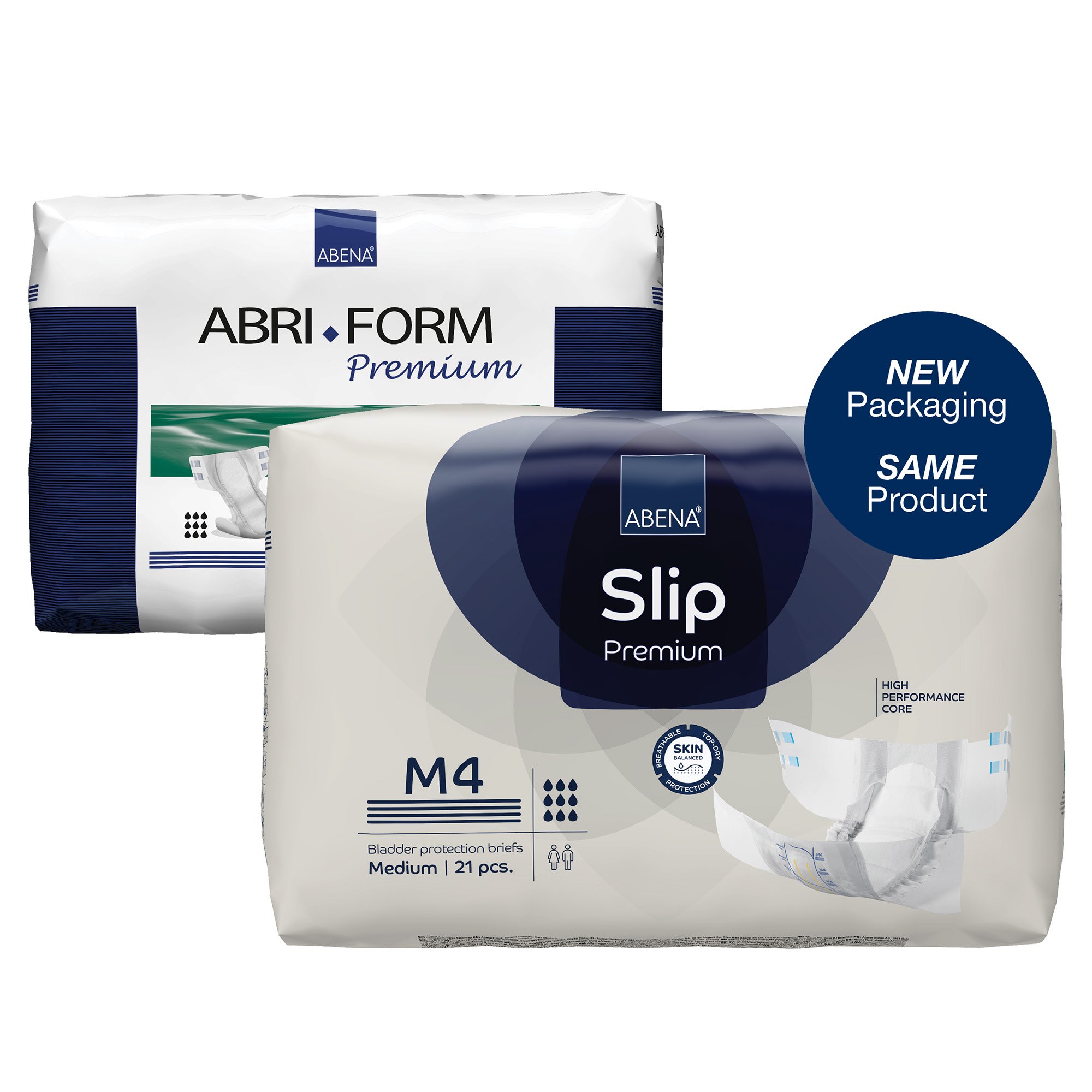 Abena North America 1000021287 - Abena® Slip Premium M4 Incontinence Brief, Medium - 21/Pack, 84/Case