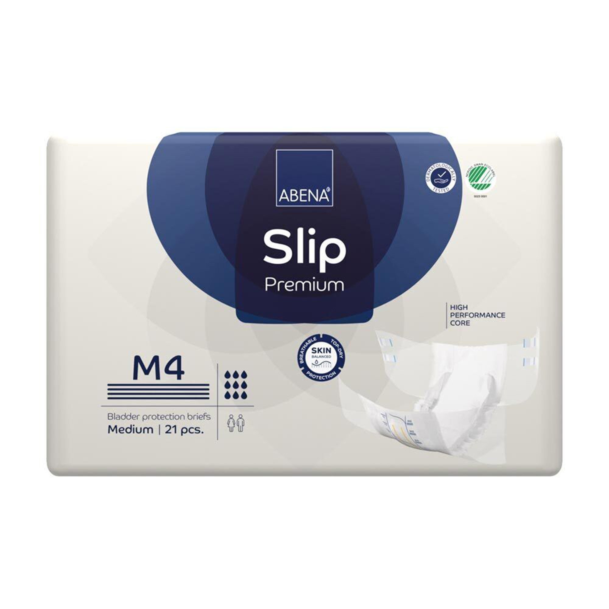 Abena North America 1000021287 - Abena® Slip Premium M4 Incontinence Brief, Medium - 21/Pack, 84/Case
