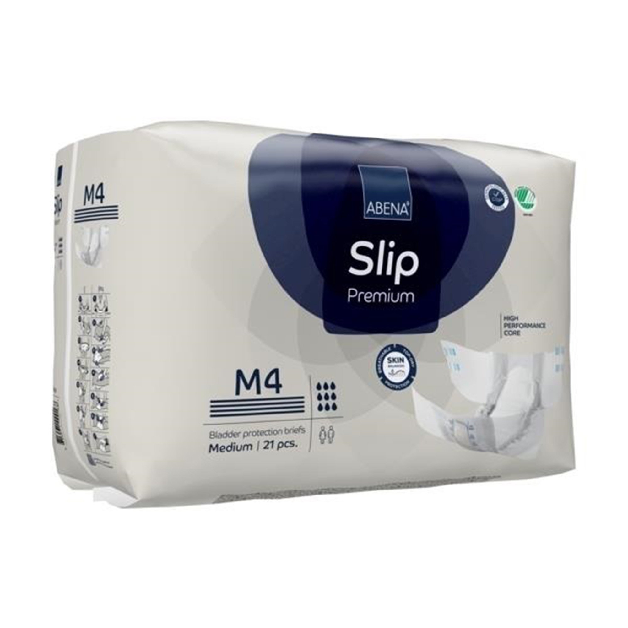 Abena North America 1000021287 - Abena® Slip Premium M4 Incontinence Brief, Medium - 21/Pack, 84/Case