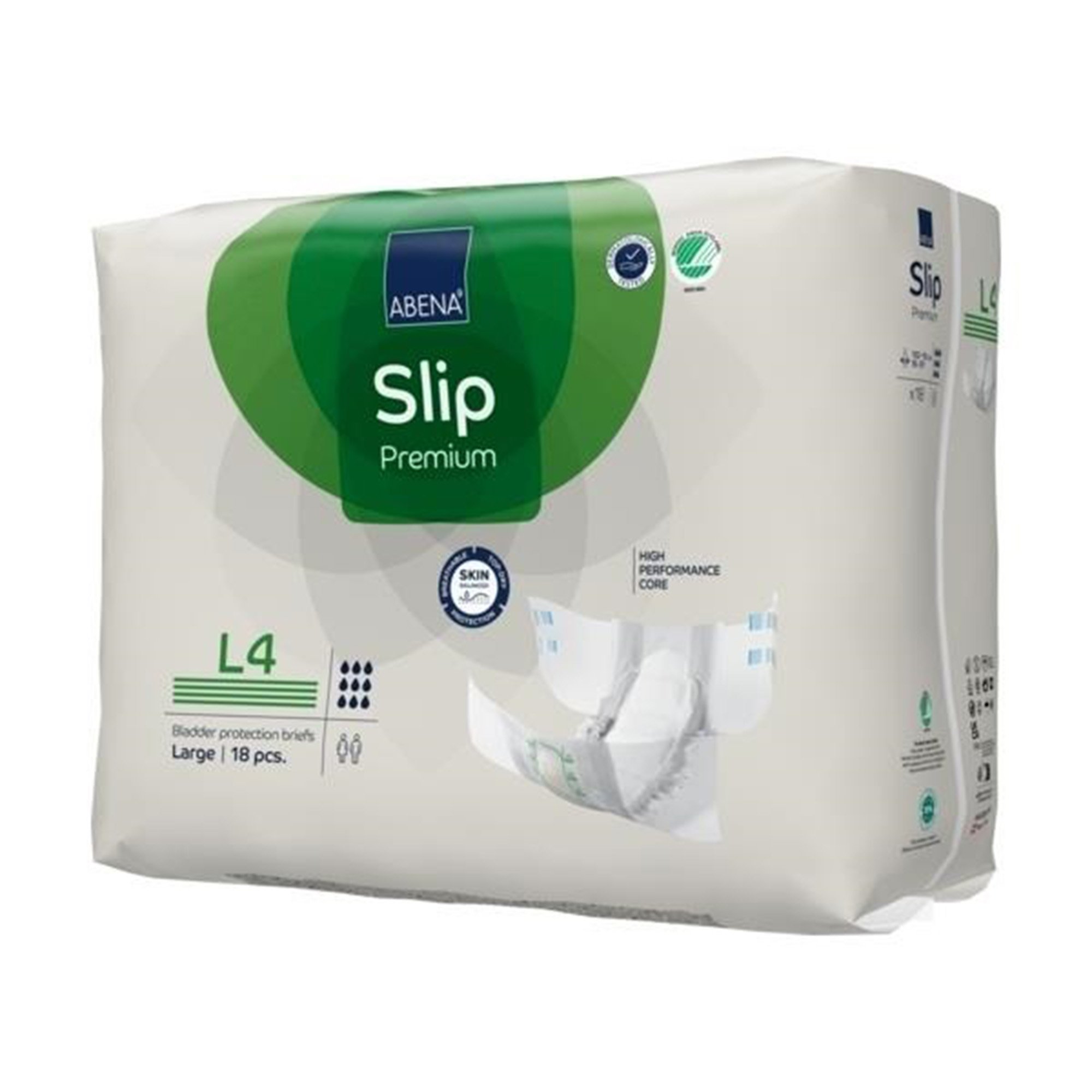 Abena North America 1000021292 - Abena® Slip Premium L4 Incontinence Brief, Large - 18/Pack, 72/Case