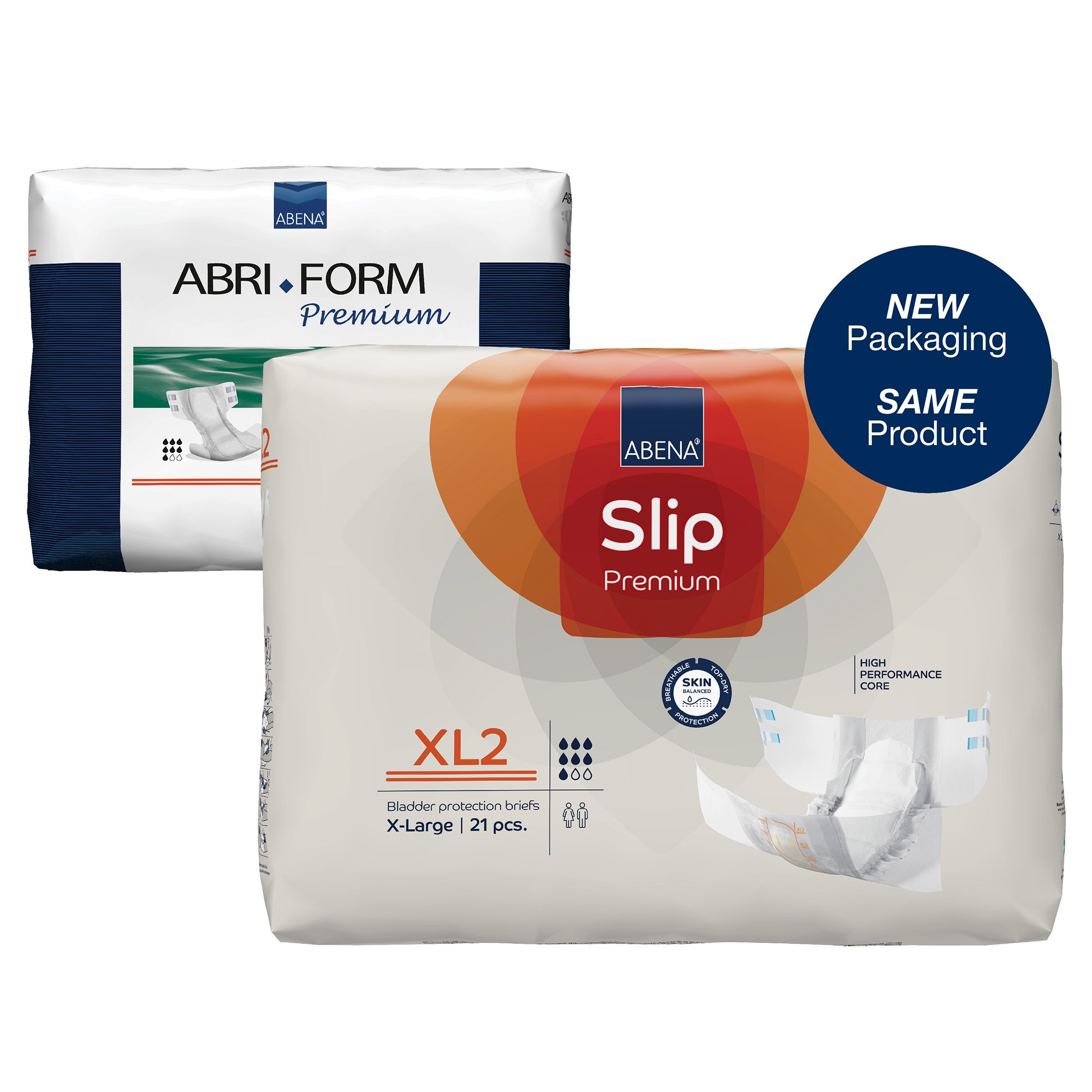 Abena North America 1000021293 - Abena® Slip Premium XL2 Incontinence Brief, X-Large - 21/Pack, 84/Case