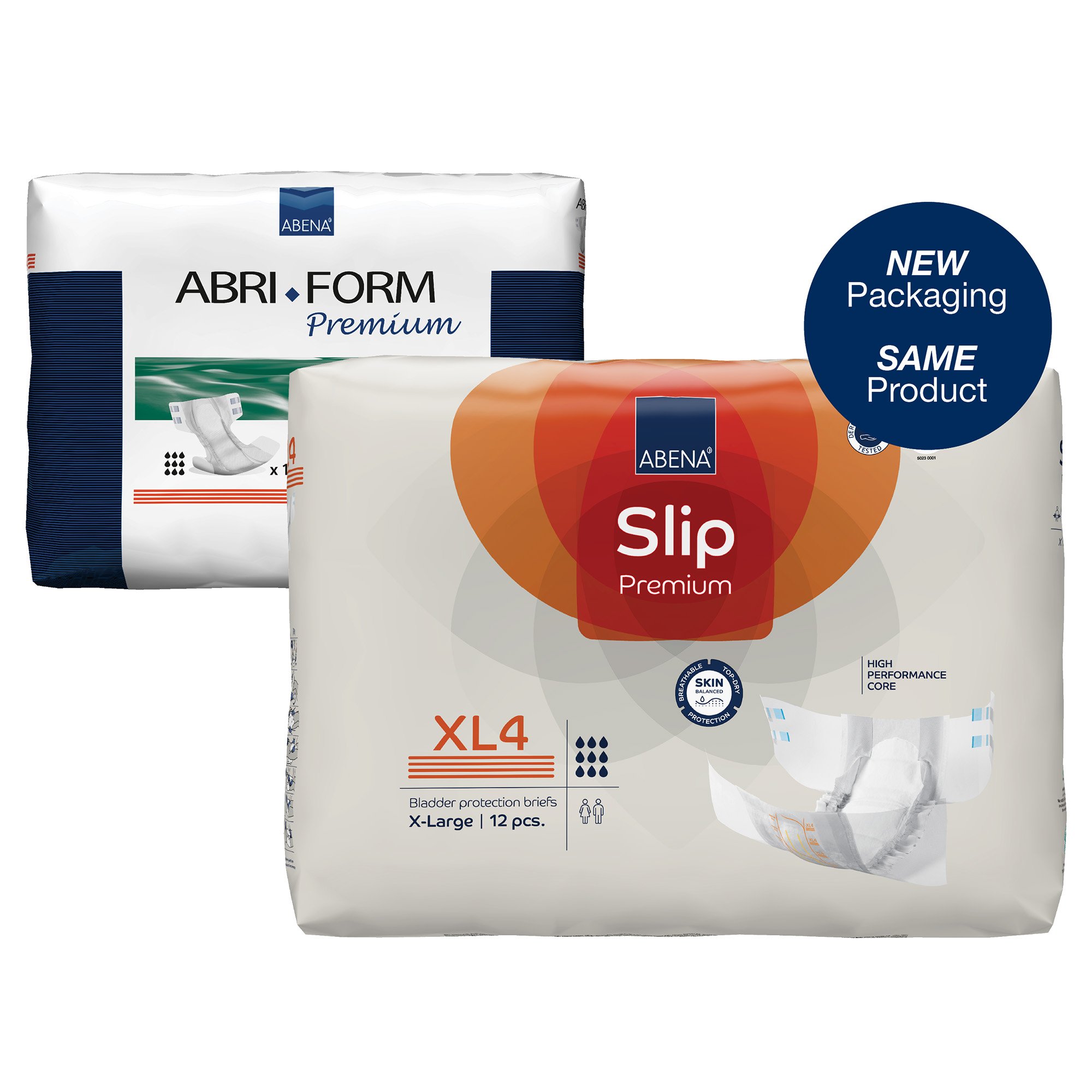 Abena North America 1000021294 - Abena® Slip Premium XL4 Incontinence Brief, X-Large - 12/Pack, 48/Case