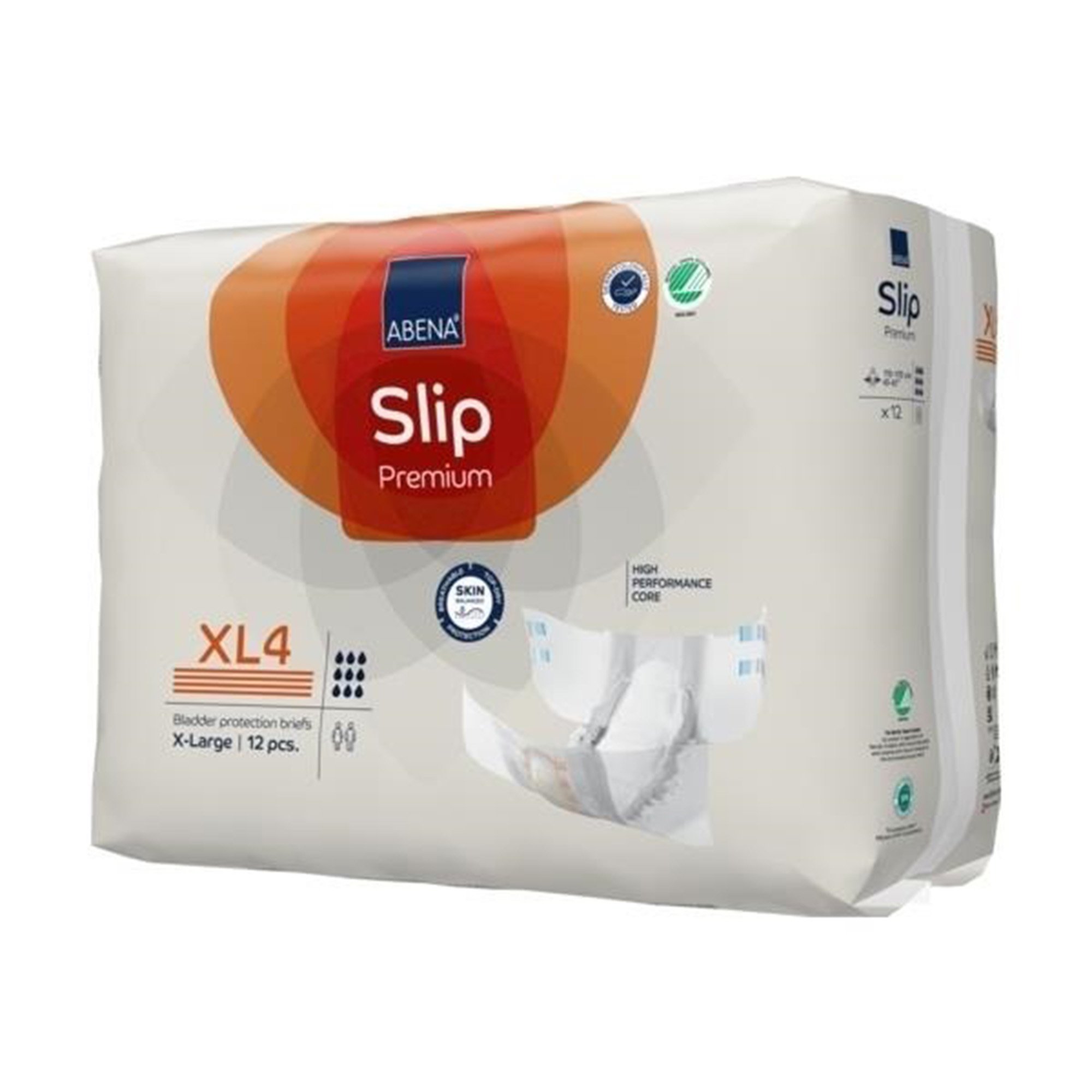 Abena North America 1000021294 - Abena® Slip Premium XL4 Incontinence Brief, X-Large - 12/Pack, 48/Case