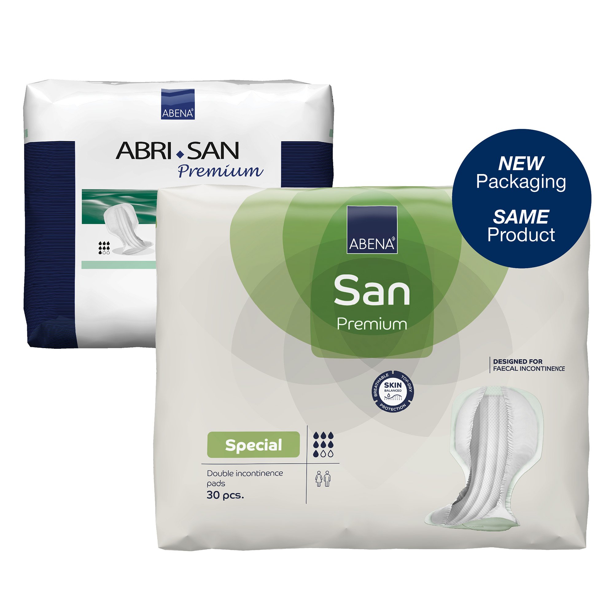 Abena North America 1000021314 - Abena® San Special Premium Bladder Protection Pads - 30/Pack, 120/Case