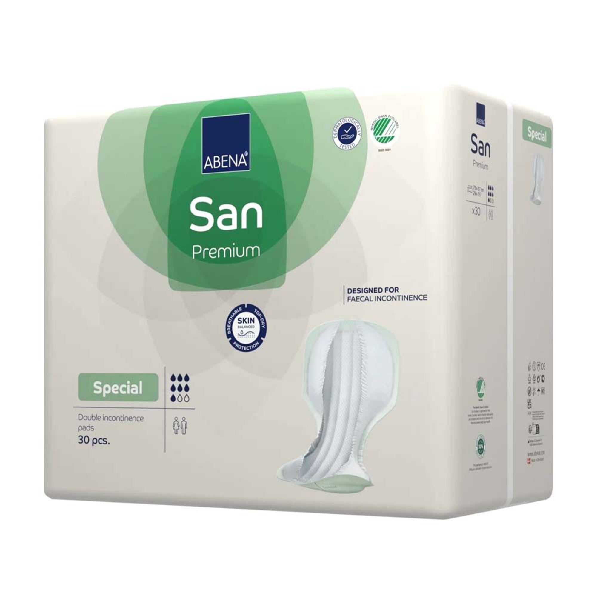 Abena North America 1000021314 - Abena® San Special Premium Bladder Protection Pads - 30/Pack, 120/Case
