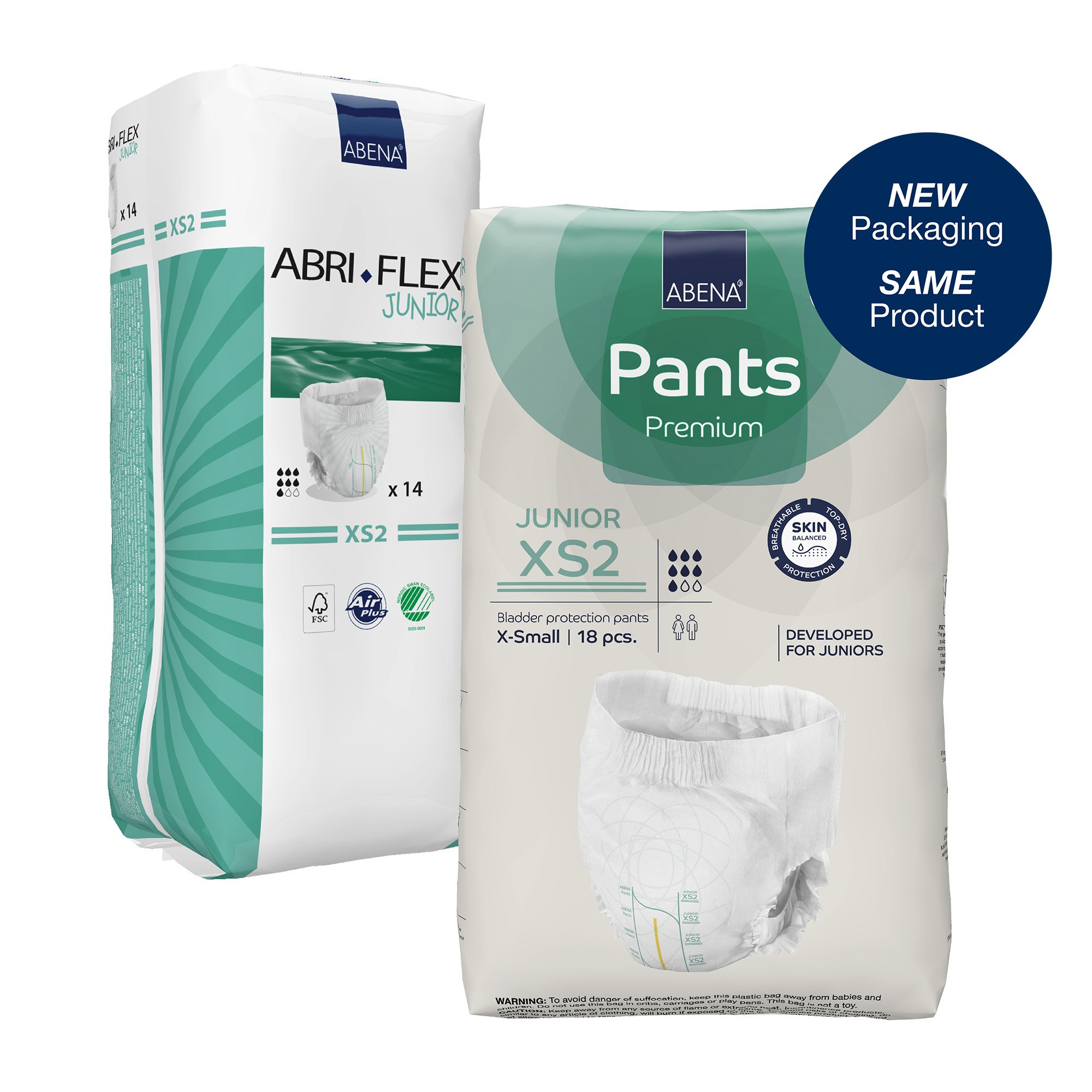 Abena North America 1000021317 - Abena® Premium Pants Junior XS2 Incontinence Brief, Extra Small - 18/Pack, 90/Case