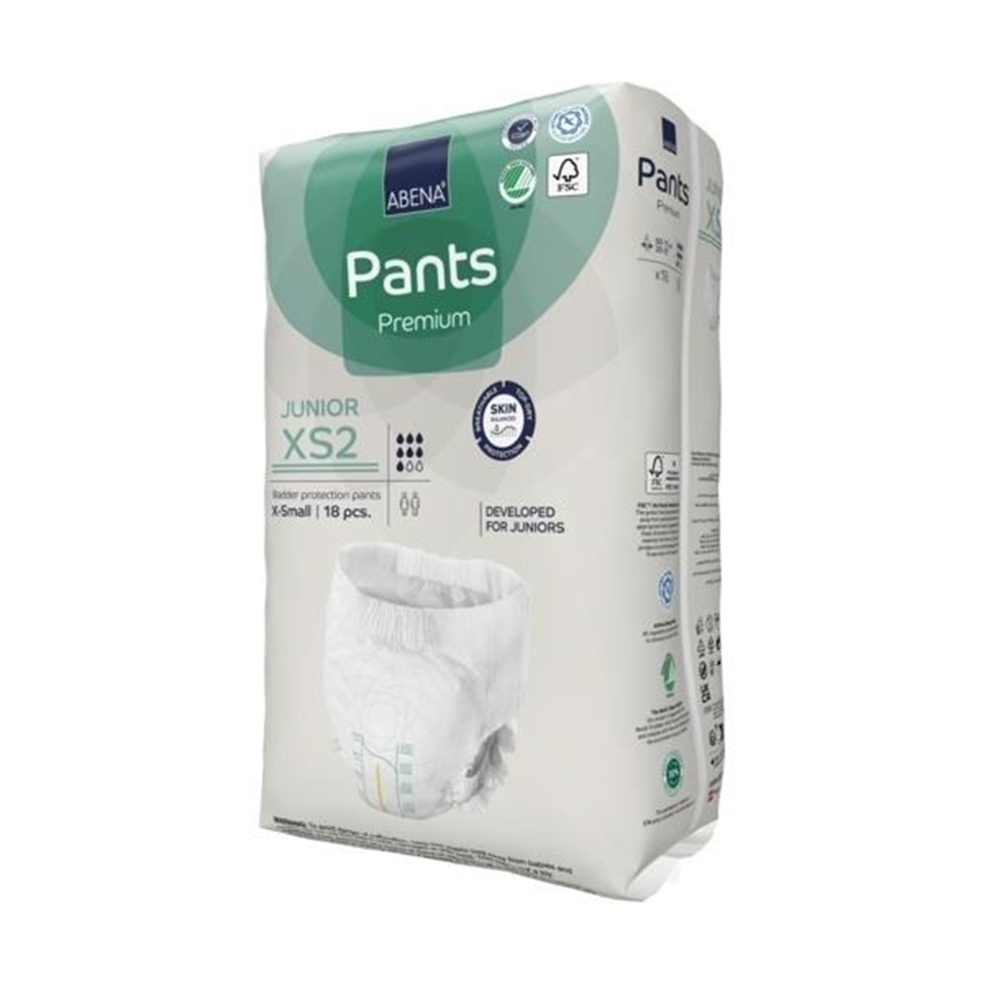 Abena North America 1000021317 - Abena® Premium Pants Junior XS2 Incontinence Brief, Extra Small - 18/Pack, 90/Case