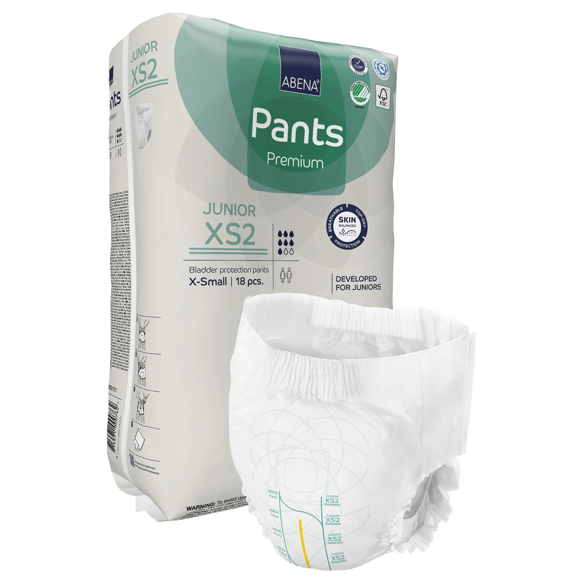 Abena North America - 1000021317 Abena® Premium Pants Junior XS2 Incontinence Brief