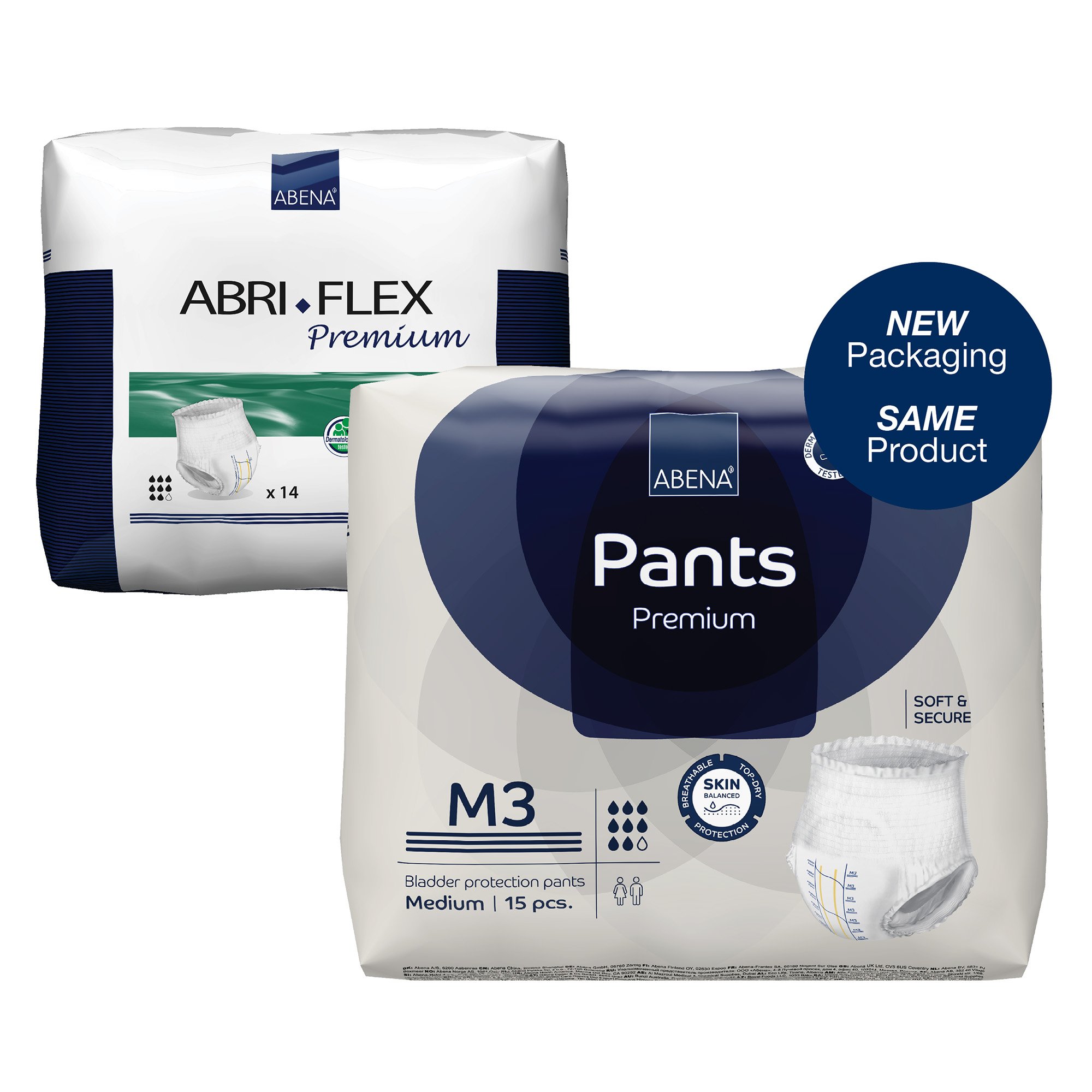 Abena North America 1000021324 - Abena® Premium Pants M3 Incontinence Brief, Medium - 15/Pack, 90/Case