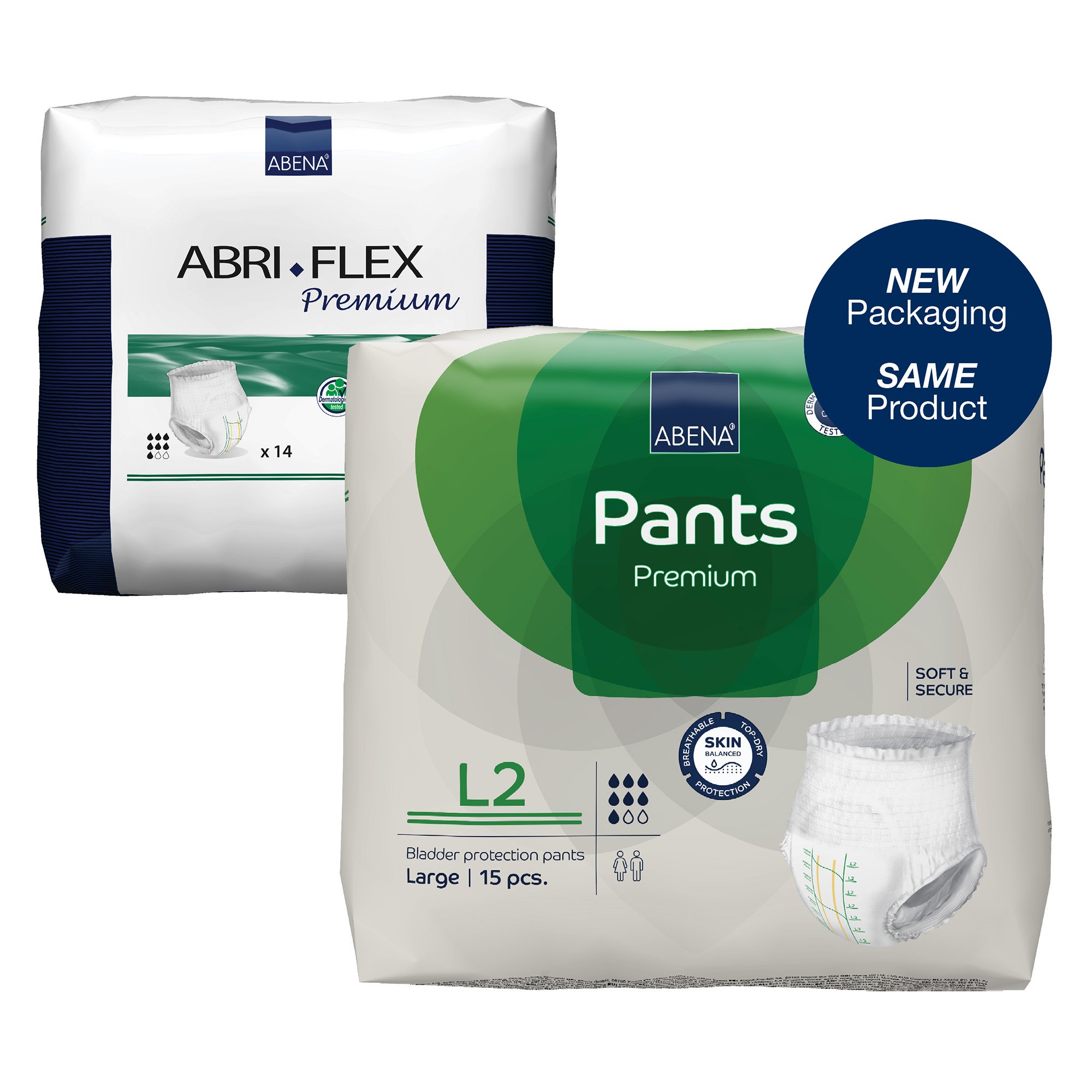 Abena North America 1000021326 - Abena® Premium Pants L2 Incontinence Brief, Large - 15/Pack, 90/Case