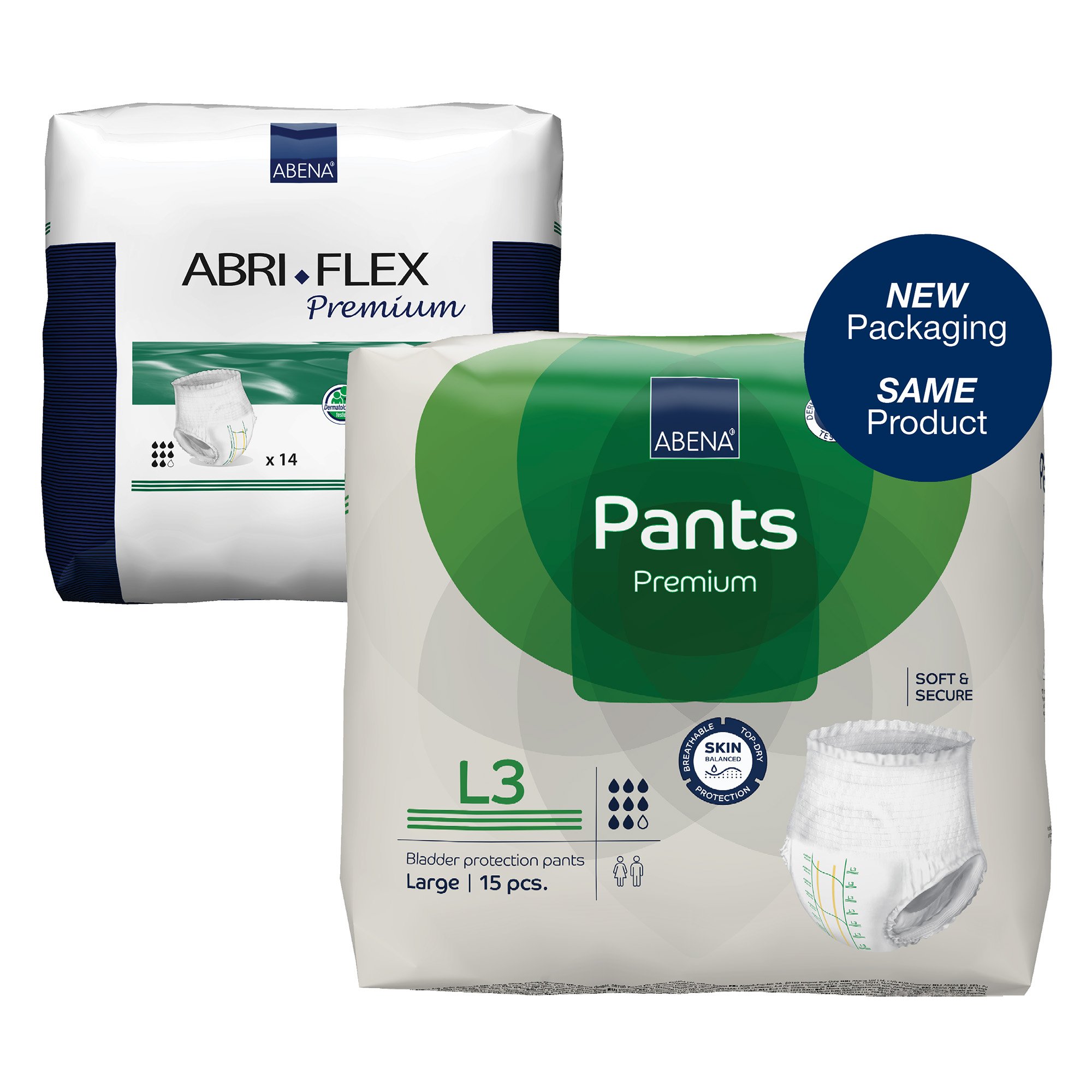Abena North America 1000021327 - Abena® Premium Pants L3 Incontinence Brief, Large - 15/Pack, 90/Case