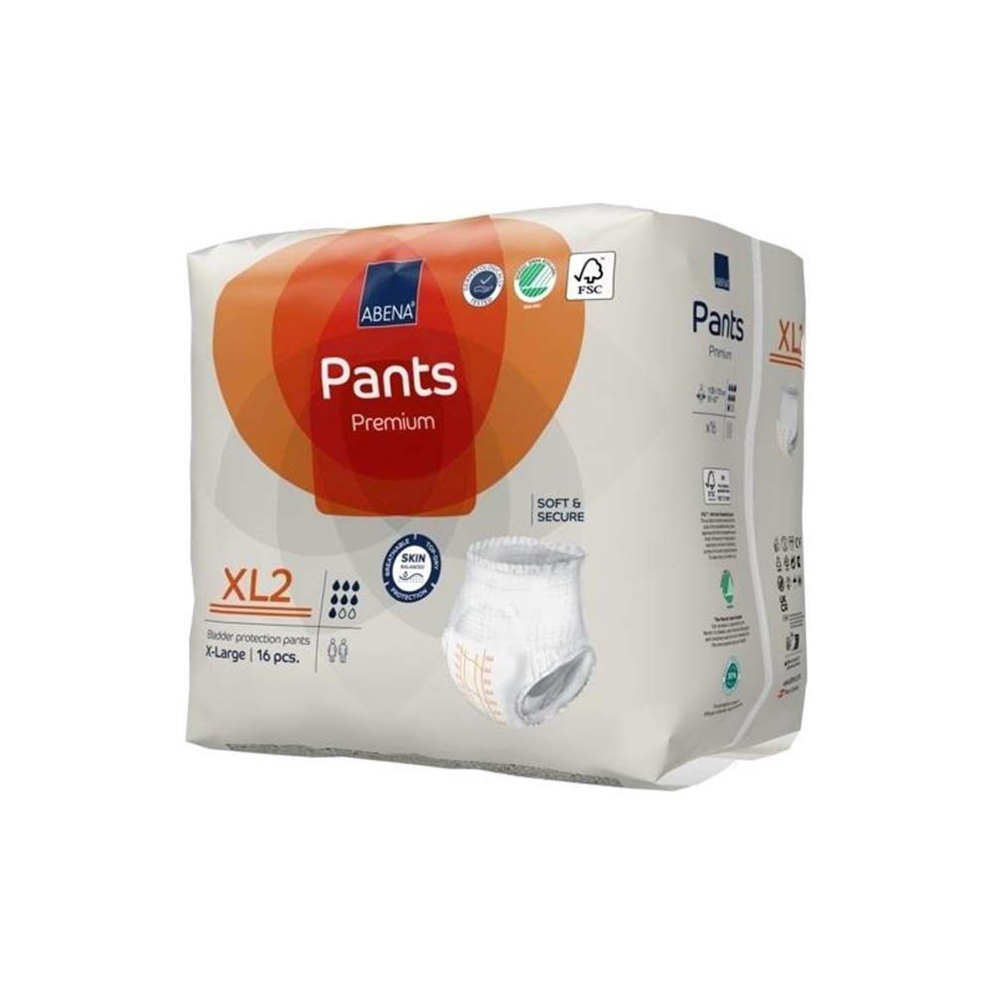 Abena North America 1000021329 - Abena® Premium Pants XL2 Incontinence Brief, X-Large - 16/Pack, 96/Case