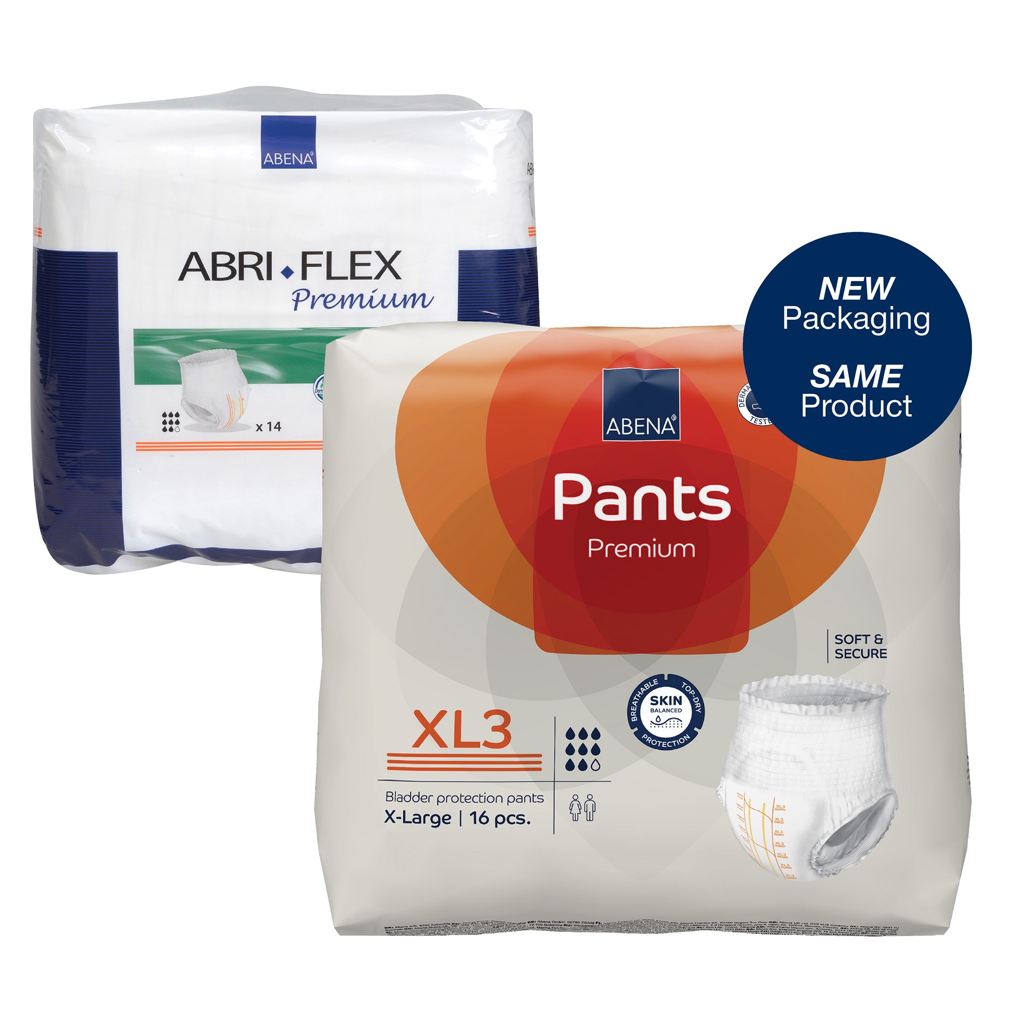 Abena North America 1000021330 - Abena® Premium Pants XL3 Incontinence Brief, X-Large - 16/Pack, 96/Case