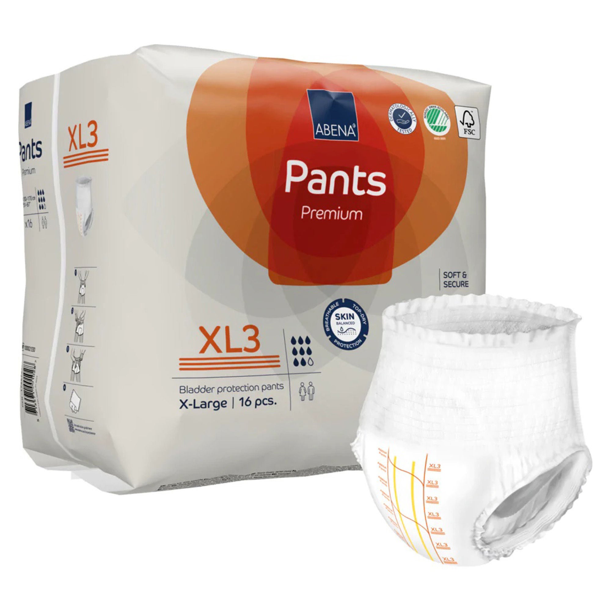 Abena North America - 1000021330 Abena® Premium Pants XL3 Incontinence Brief