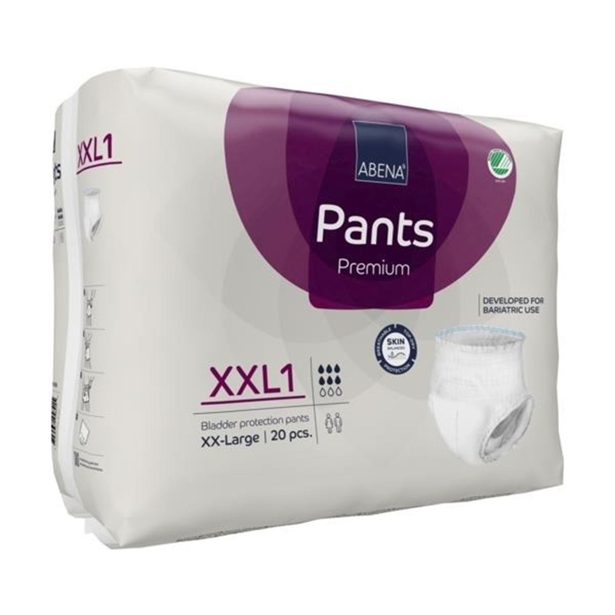 Abena North America - 1999905360 Absorbent Underwear Abena® Premium Pants XXL1 Pull On with Tear Away Seams Adult 2X-Large Unisex Disposable Heavy Absorbency