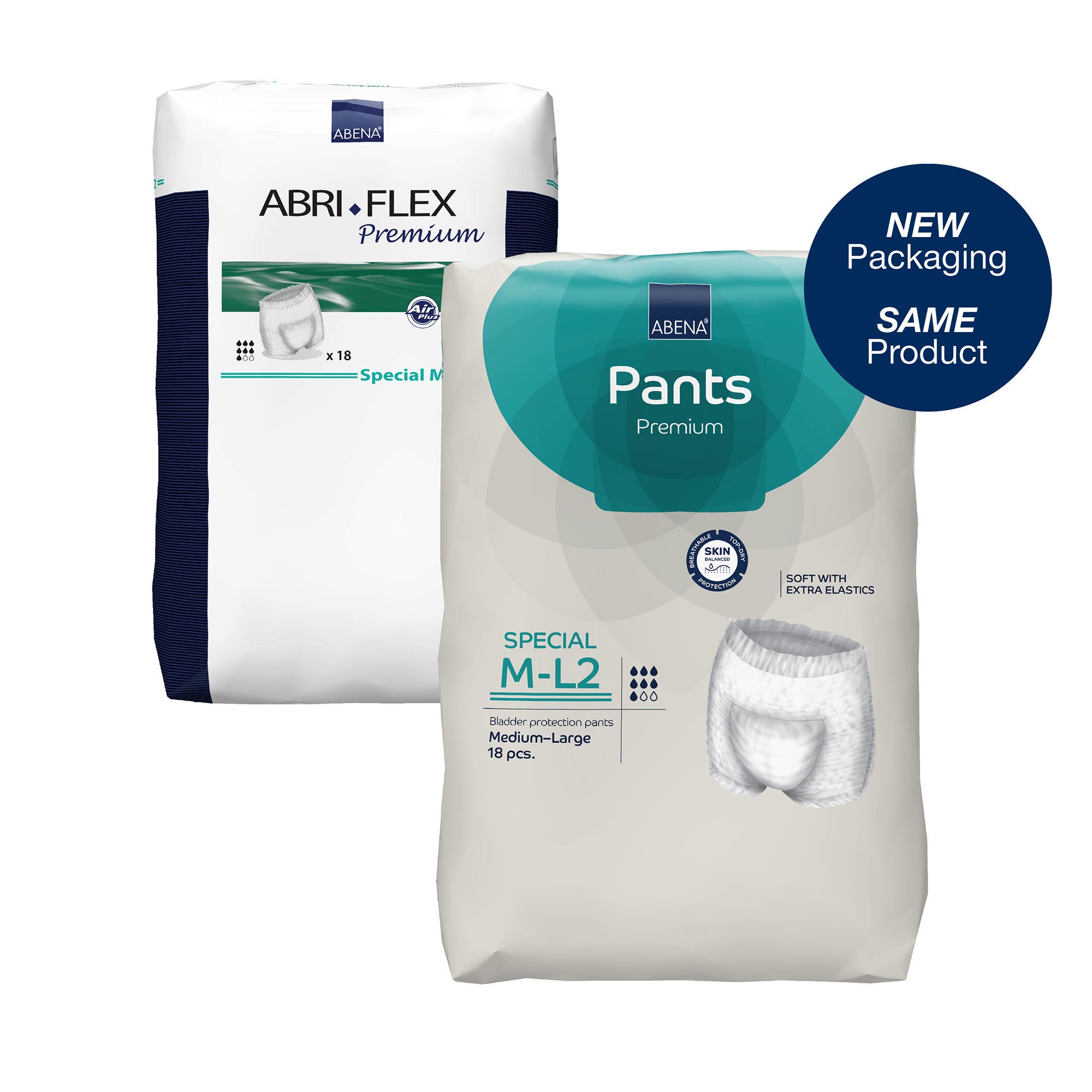 Abena North America - 1999905376 Absorbent Underwear Abena® Premium Pants Special M-L2 Pull On with Tear Away Seams Adult Medium / Large Unisex Disposable Heavy Absorbency