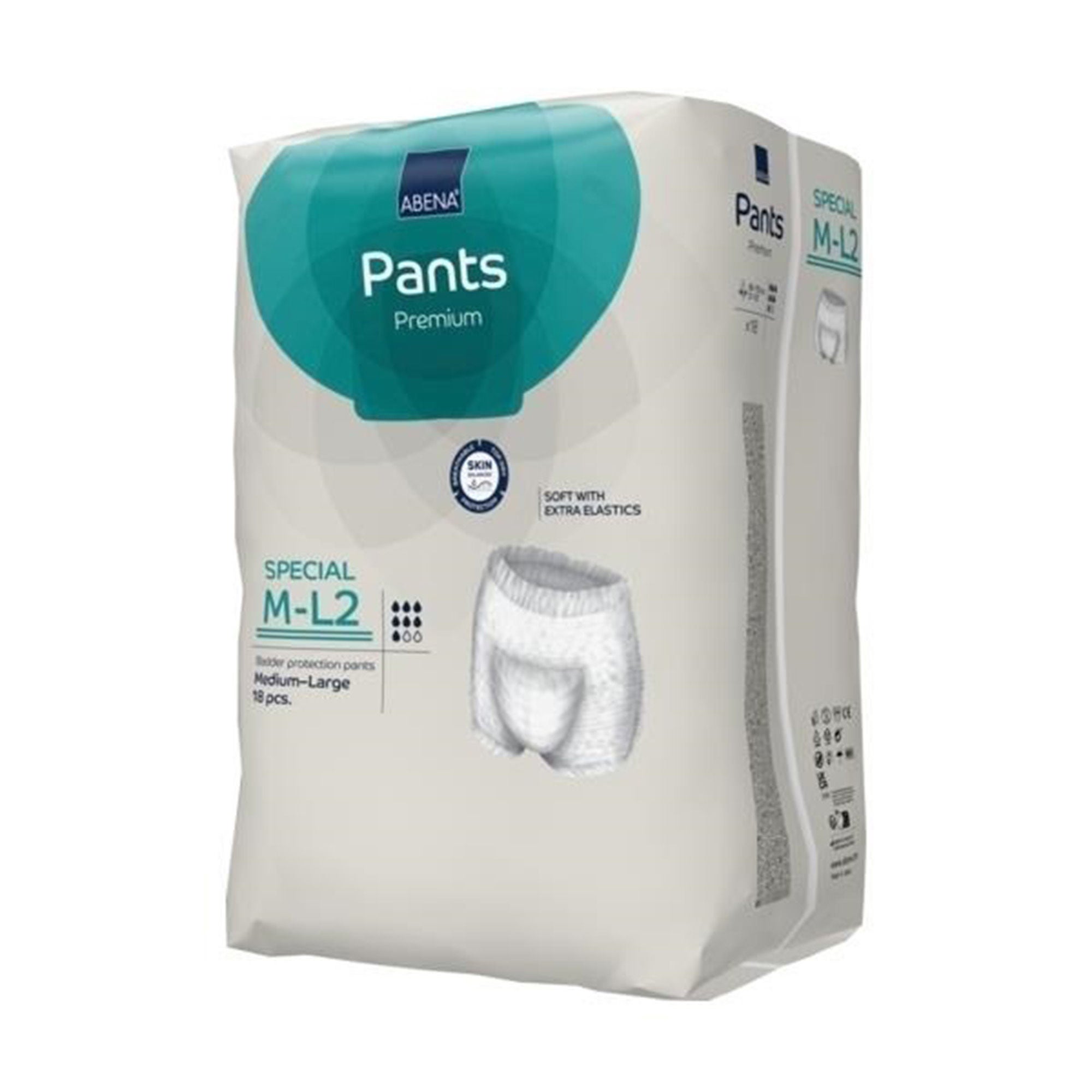 Abena North America - 1999905376 Absorbent Underwear Abena® Premium Pants Special M-L2 Pull On with Tear Away Seams Adult Medium / Large Unisex Disposable Heavy Absorbency