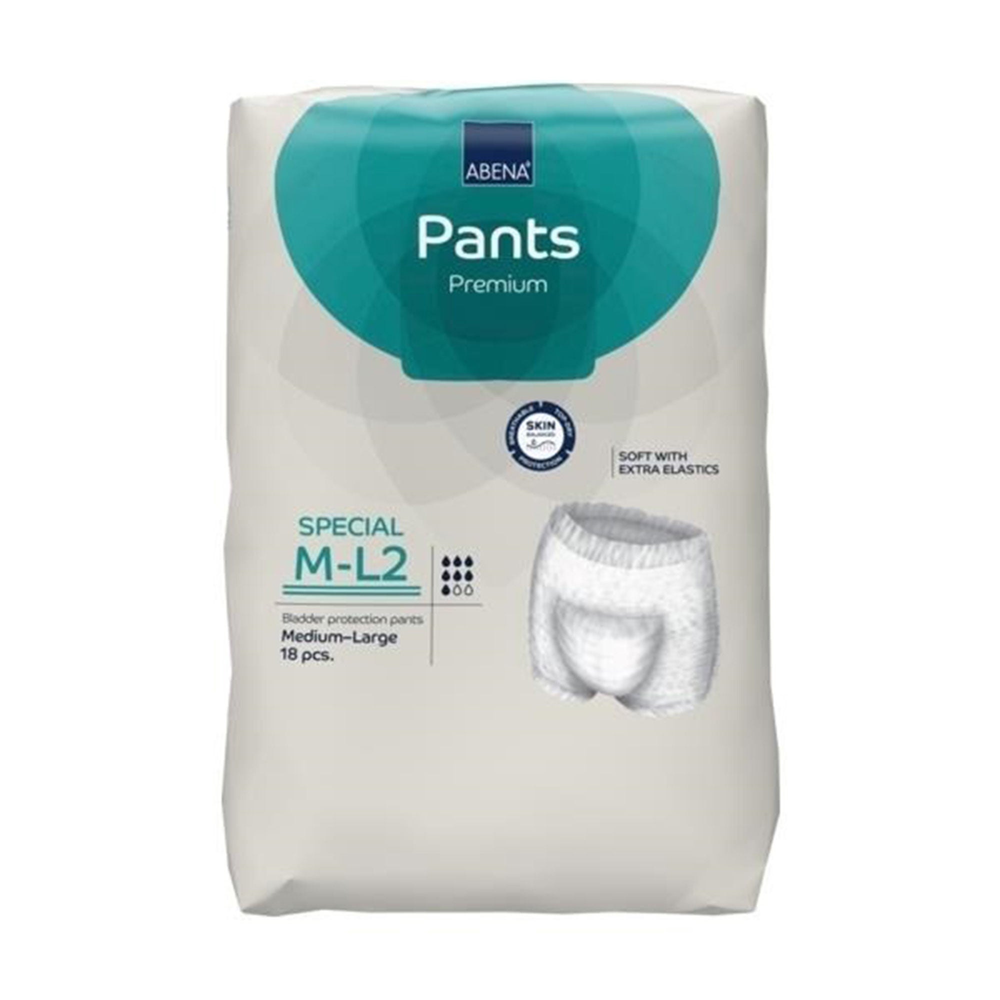 Abena North America - 1999905376 Absorbent Underwear Abena® Premium Pants Special M-L2 Pull On with Tear Away Seams Adult Medium / Large Unisex Disposable Heavy Absorbency