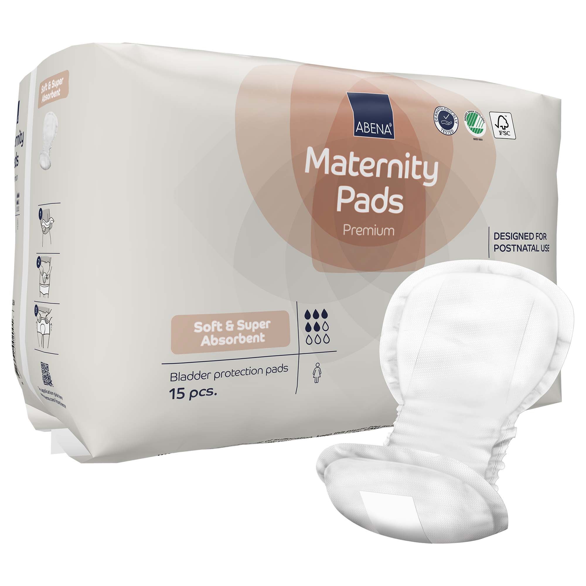Abena North America - 1000022654 Abena® Maternity Pads Premium Soft and Super Absorbent