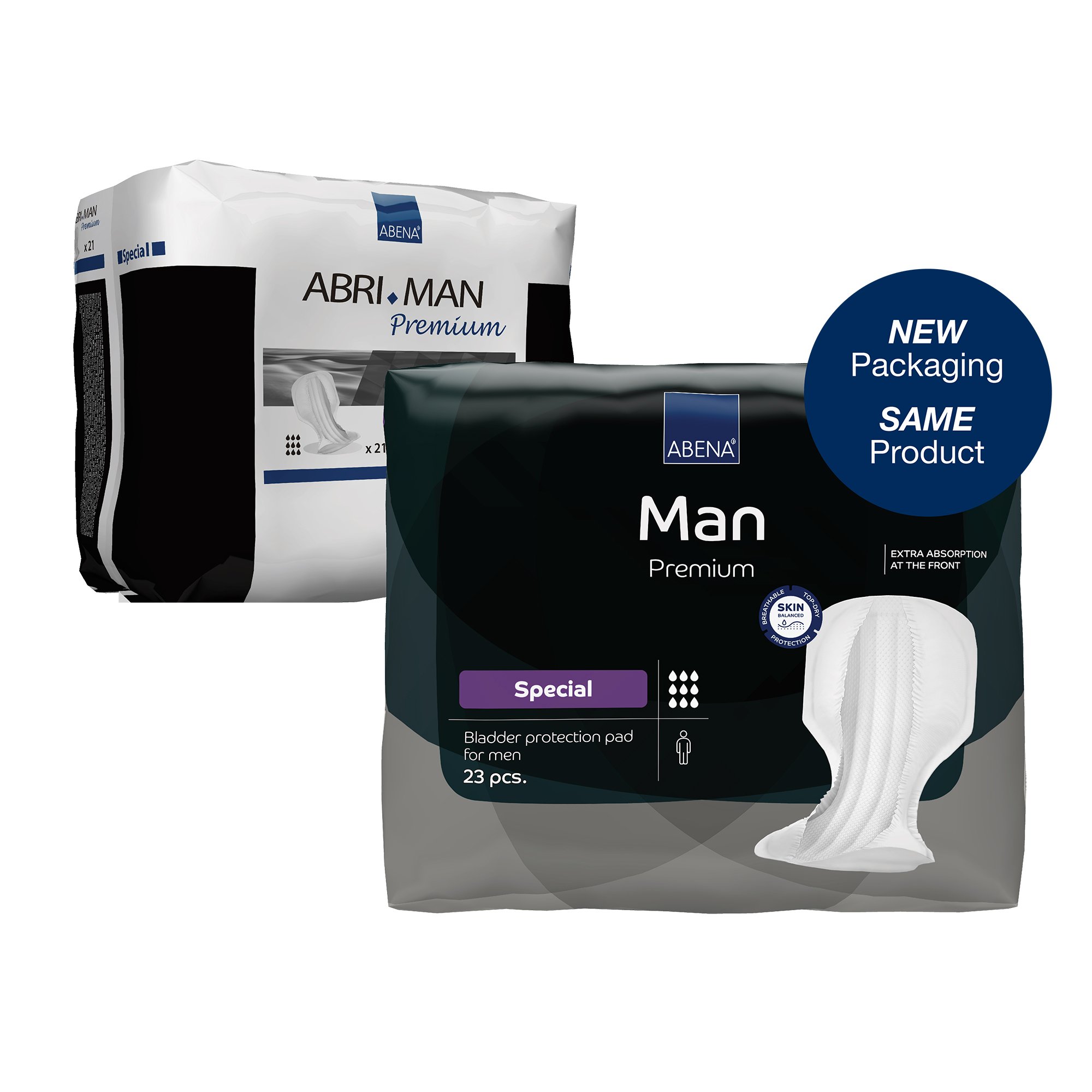 Abena North America 1000021333 - Abena® Man Premium Bladder Protection Pads, Special - 23/Pack, 92/Case