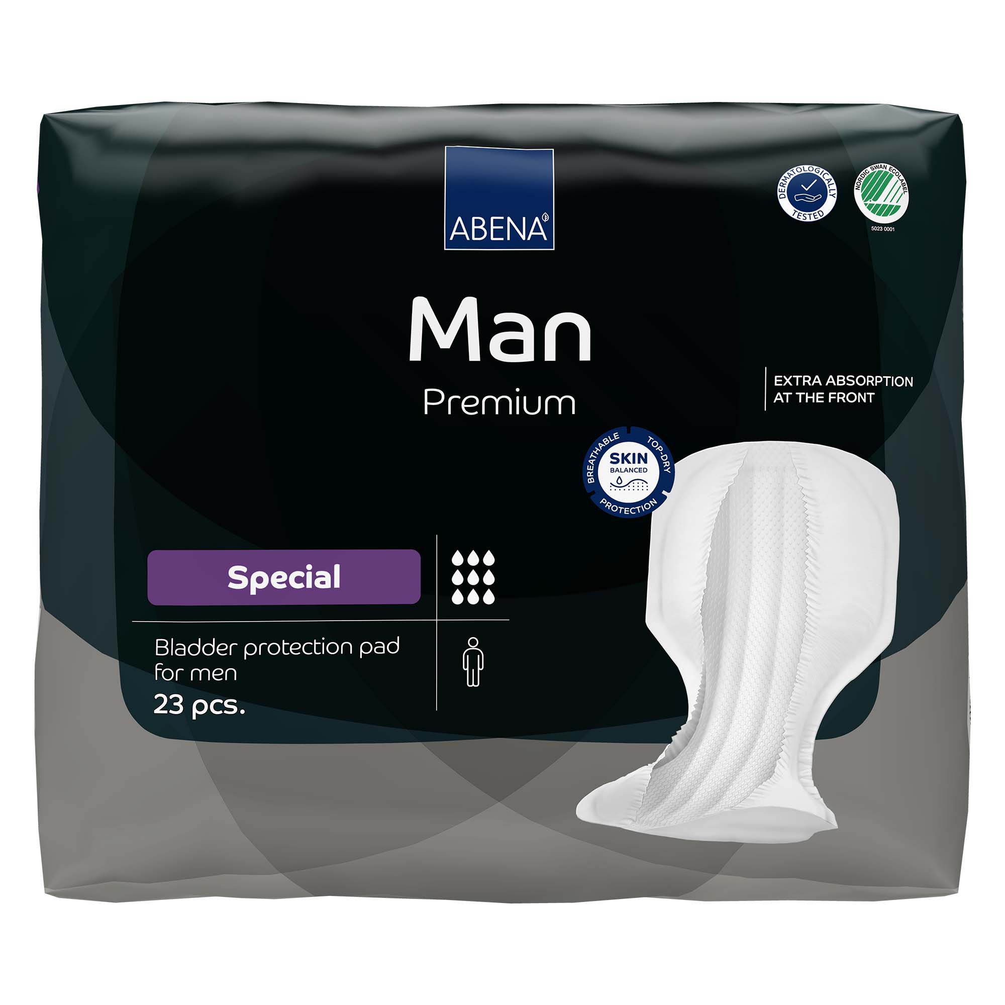 Abena North America 1000021333 - Abena® Man Premium Bladder Protection Pads, Special - 23/Pack, 92/Case