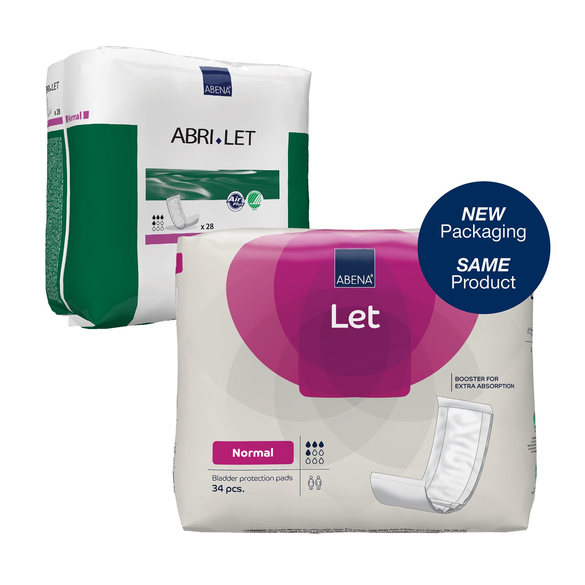 Abena North America 1000021343 - Abena® Let Normal Incontinence Liner - 34/Pack, 306/Case