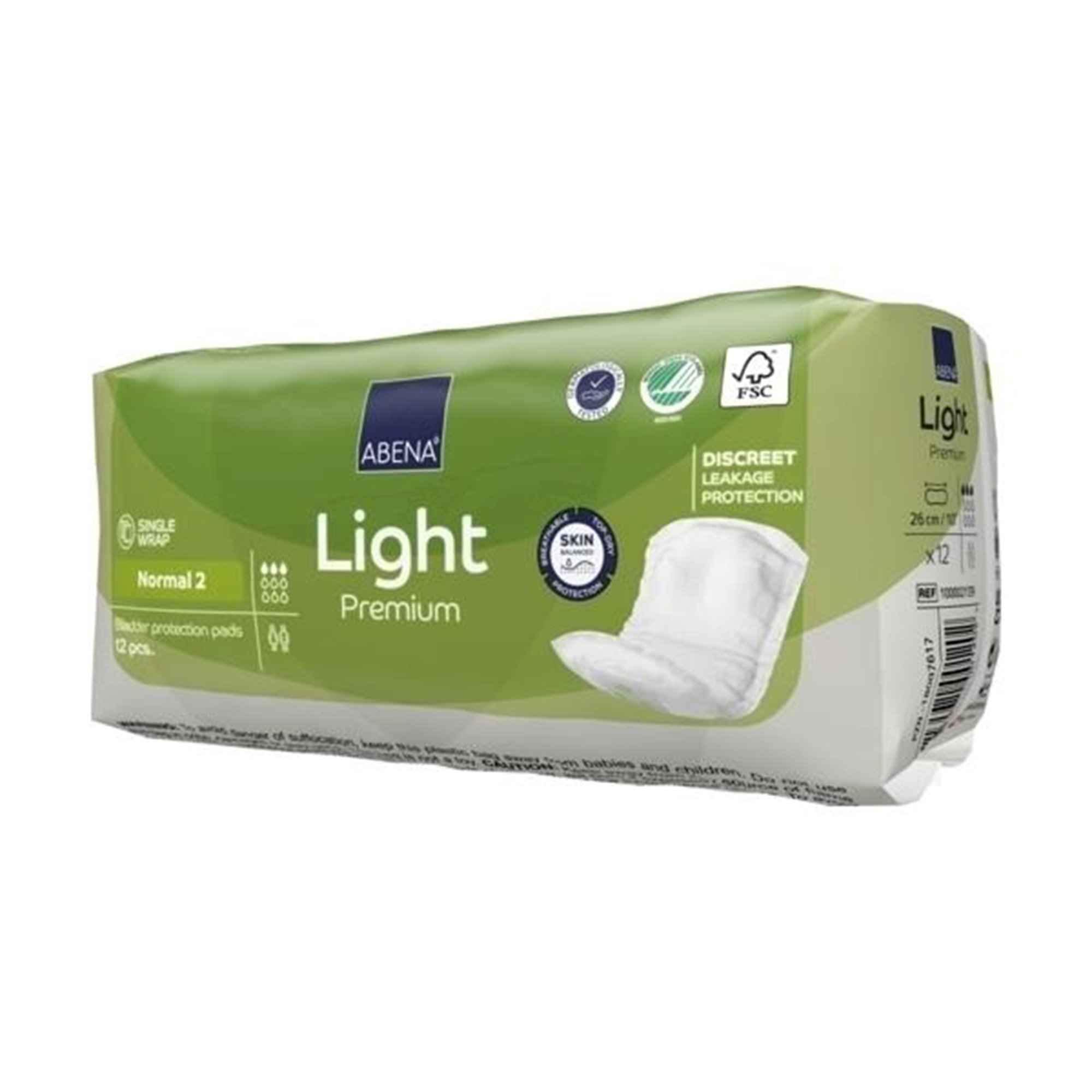 Abena North America 1000021339 - Abena® Light Premium Bladder Protection Pads, Normal 2 - 12/Pack, 144/Case