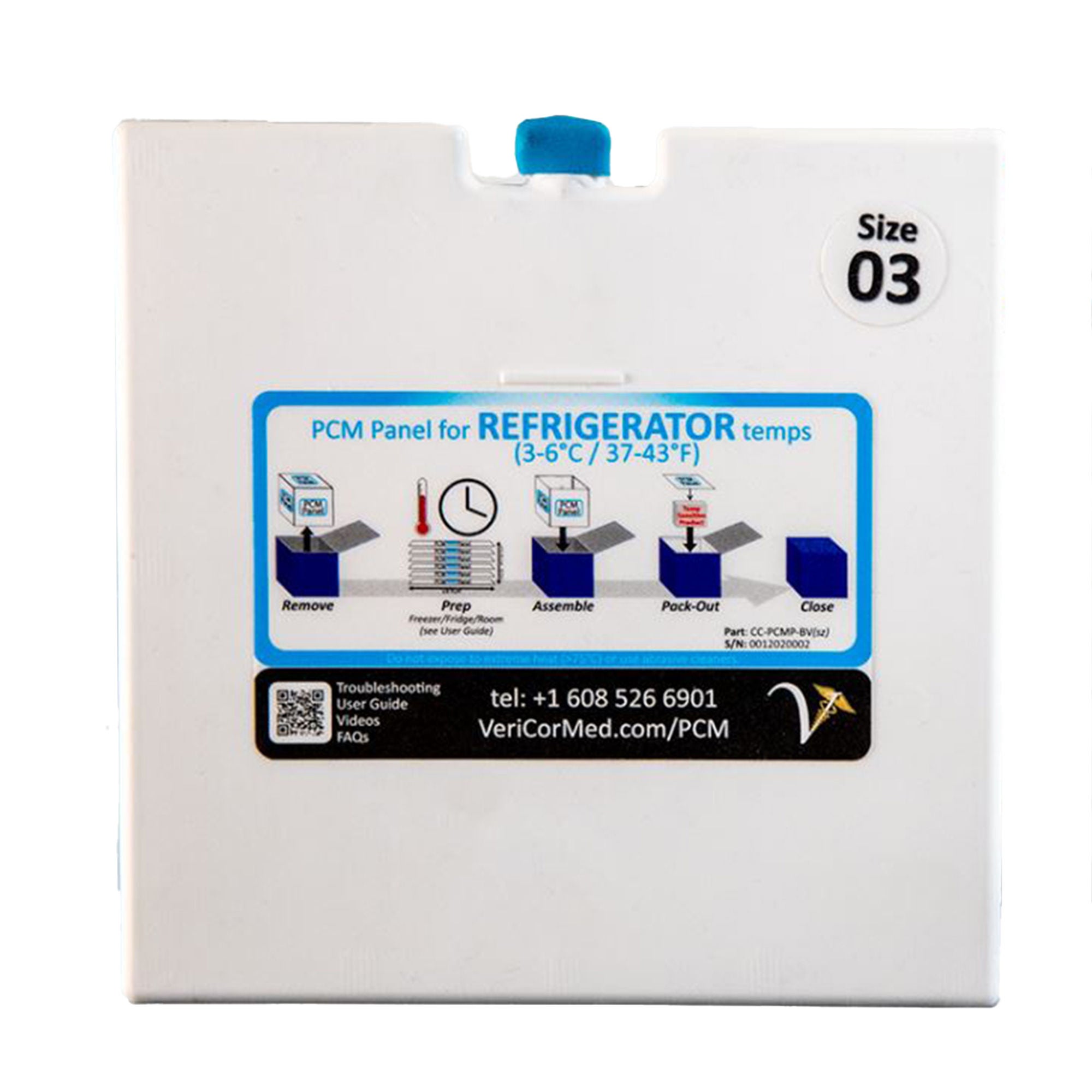 Control Solutions Inc - CC-PCMS-BV03 Vericor PCM Panel Set 6 Panels For Cool Cube 03