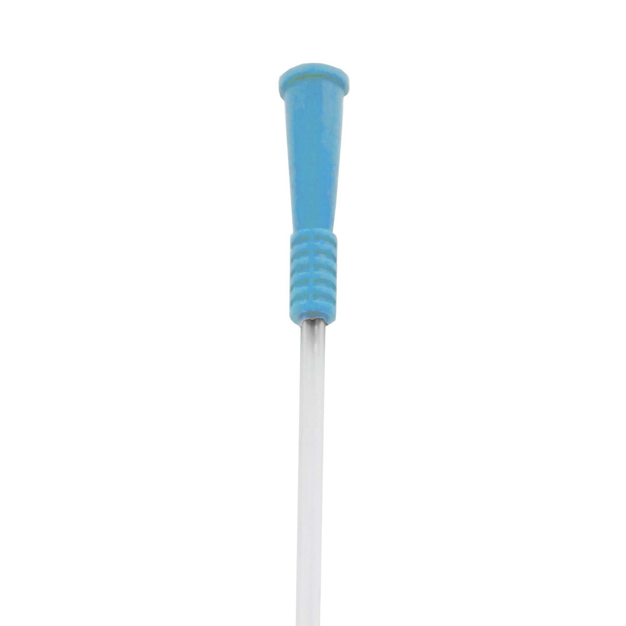 HR Healthcare - CC0810 Urethral Catheter TruCath™ Coude Tip Uncoated PVC 8 Fr. 10 Inch Length