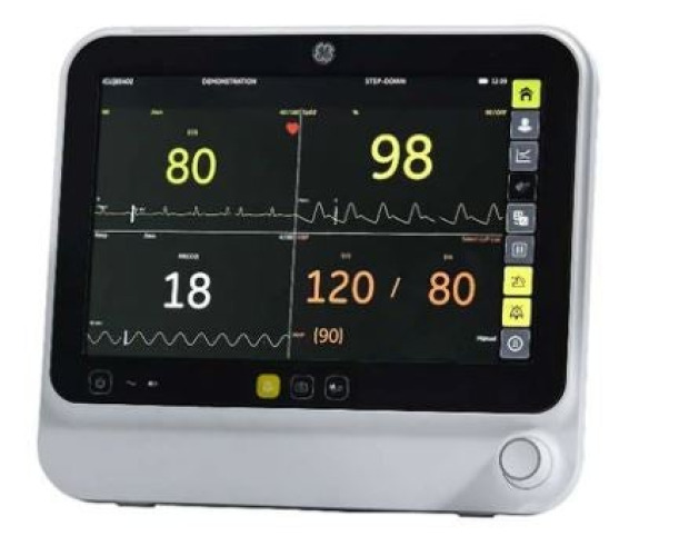 GE Healthcare - 6160000-003-01085485 Patient Monitor GE B105 Series Monitoring 3 Channel InvBP, ECG, NIBP, Resp, SpO2 AC Power / Battery Operated