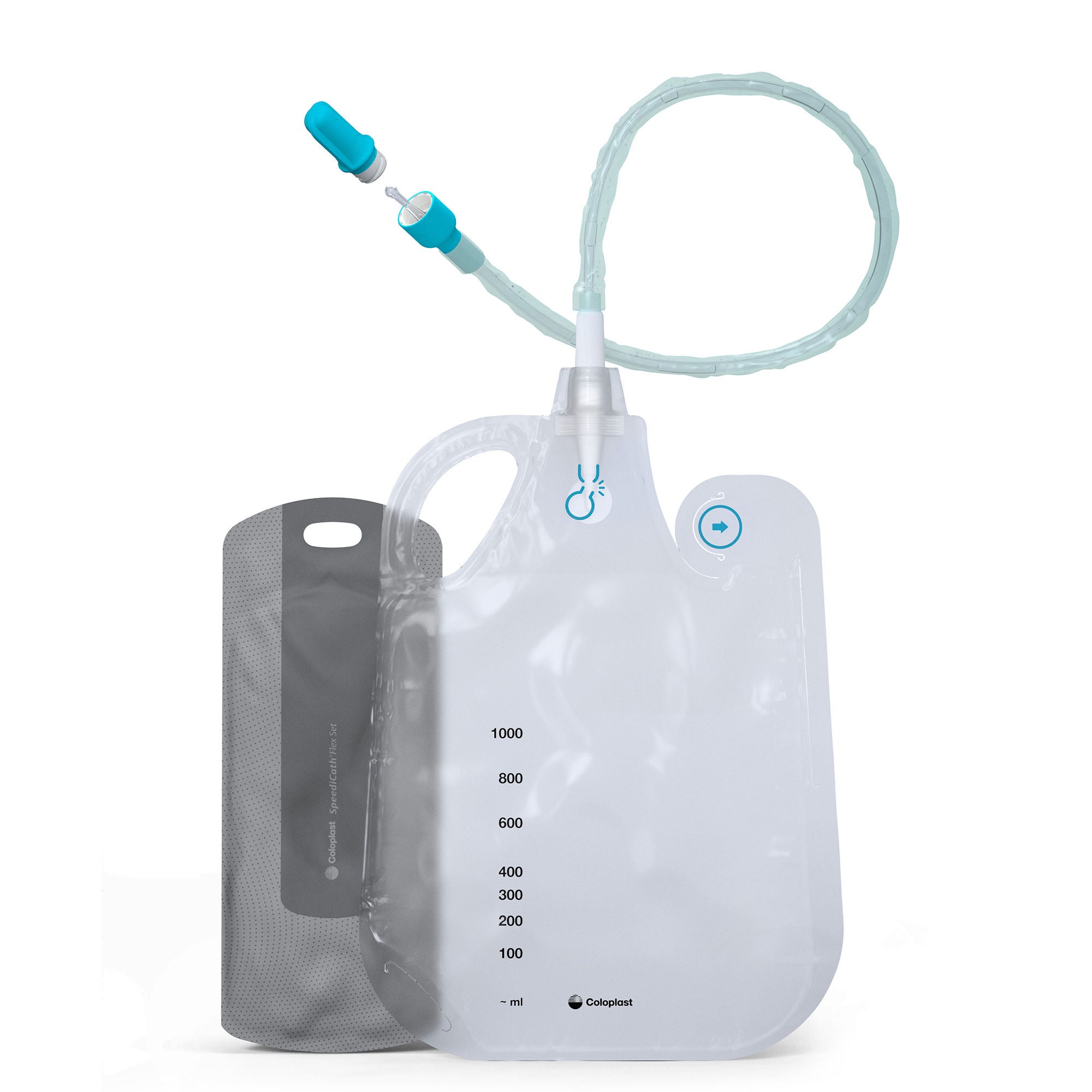 Coloplast - 28936 Intermittent Closed System Catheter SpeediCath® Flex Straight Tip 16 Fr. Without Balloon Hydrophilic Coated Polyurethane