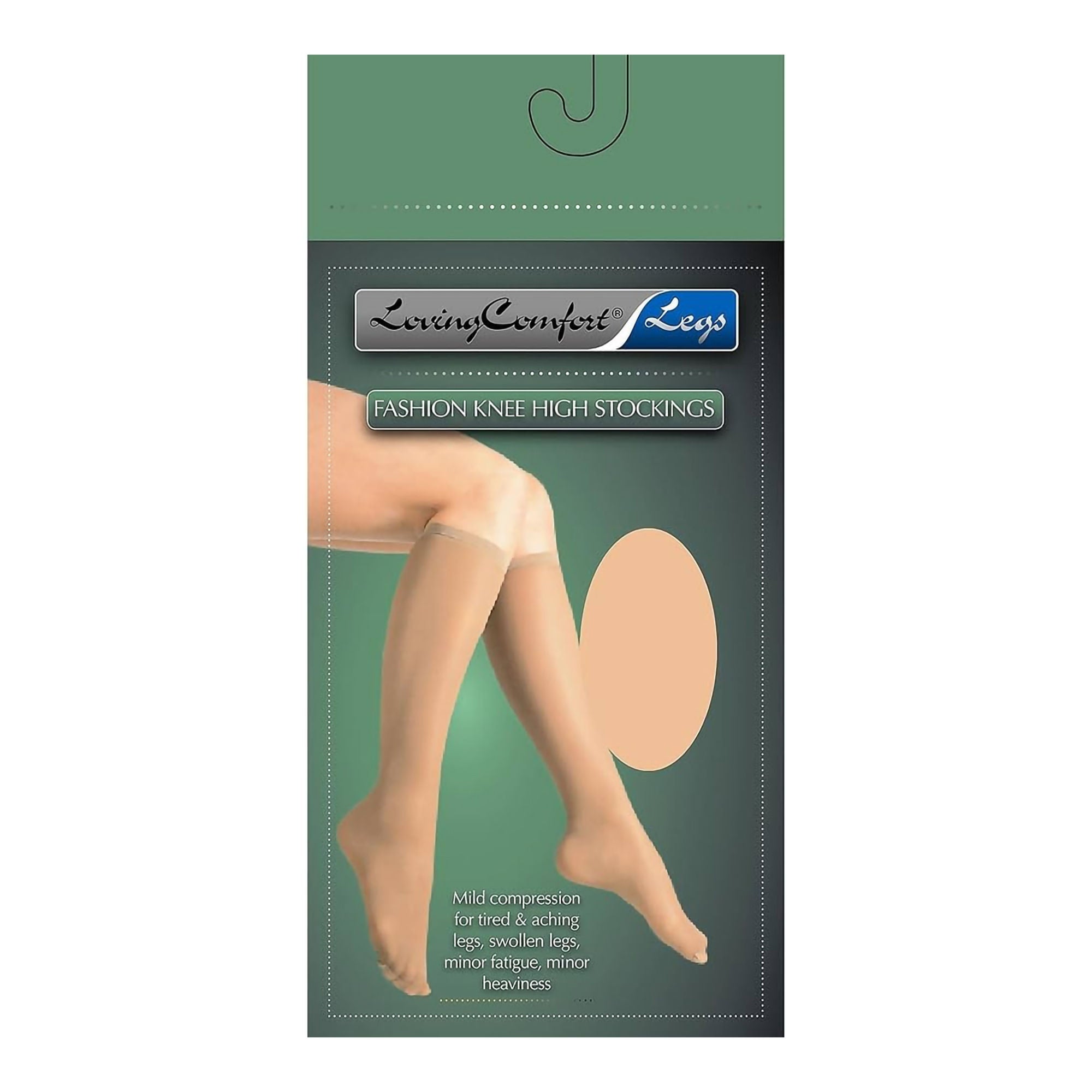 Scott Specialties - 1669 BEI XL Compression Stocking Loving Comfort® Knee High X-Large Beige Closed Toe