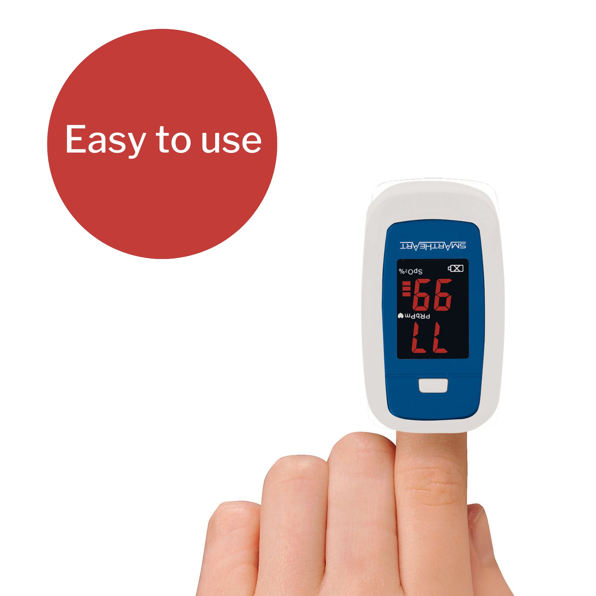 Veridian Healthcare LLC 11-50K - SmartHeart Fingertip Pulse Oximeter for Blood Oxygen Saturation, Economy - 1/Each, 48/Case