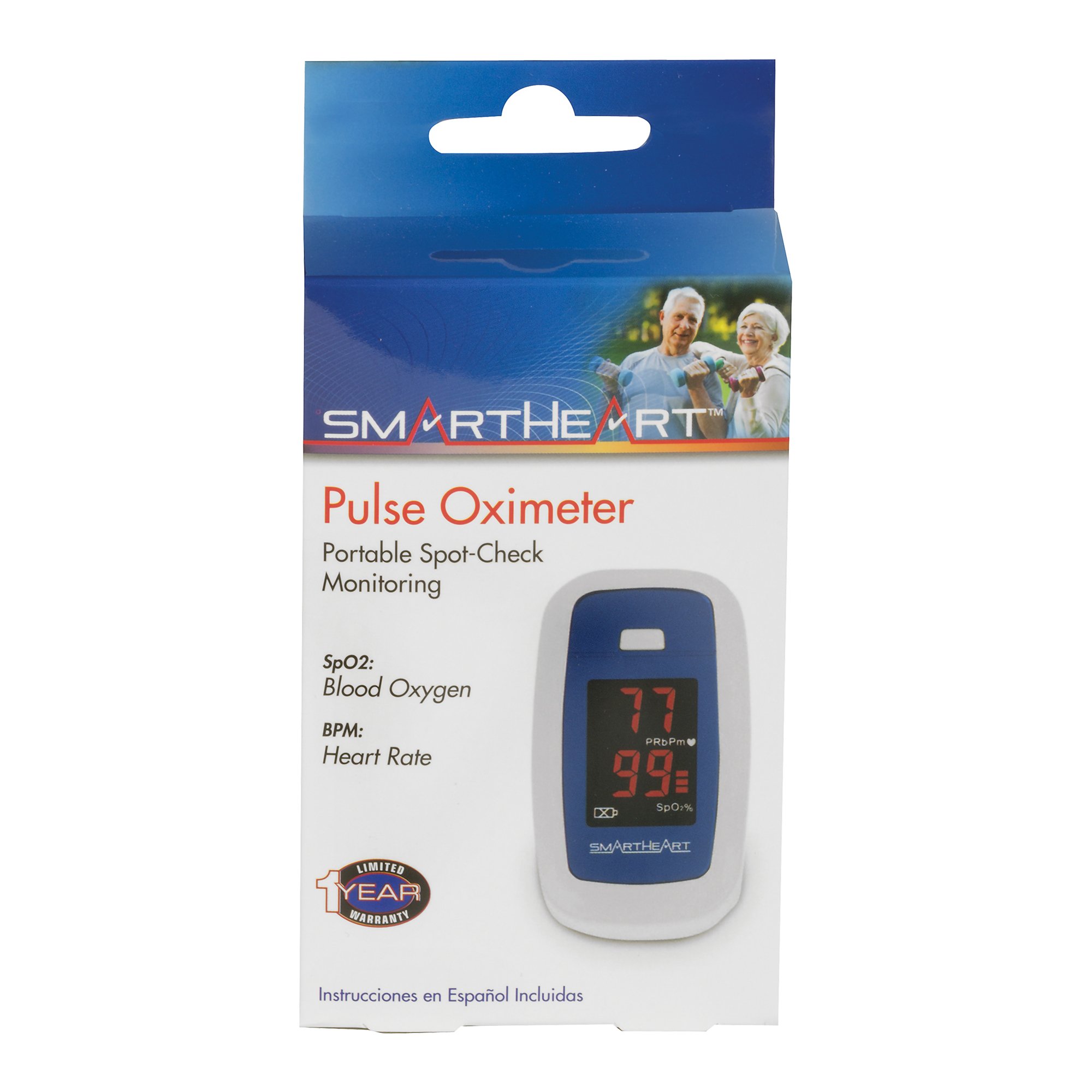 Veridian Healthcare LLC 11-50K - SmartHeart Fingertip Pulse Oximeter for Blood Oxygen Saturation, Economy - 1/Each, 48/Case